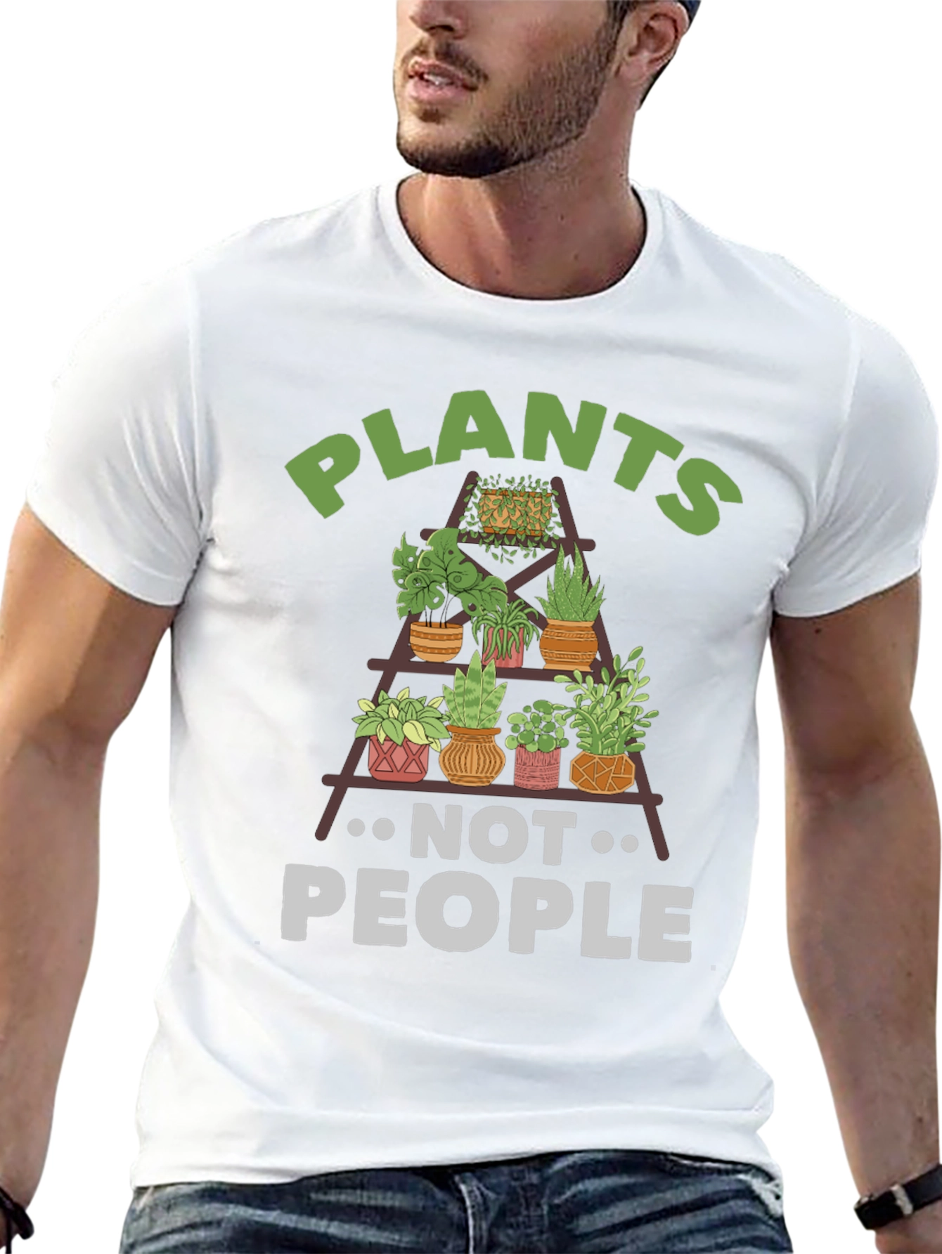 Plants Not People T-Shirt - Plant Lover Tee