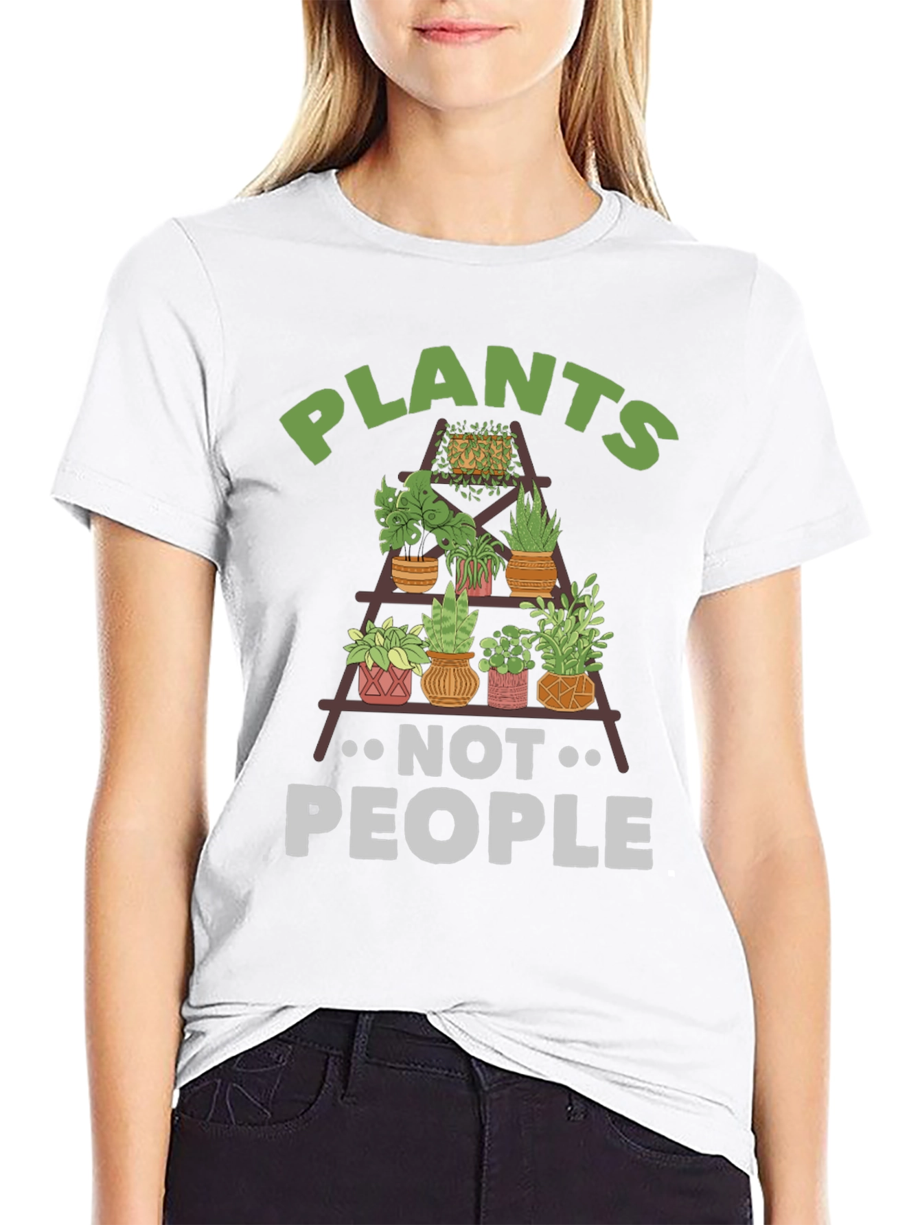 Plants Not People T-Shirt - Plant Lover Tee