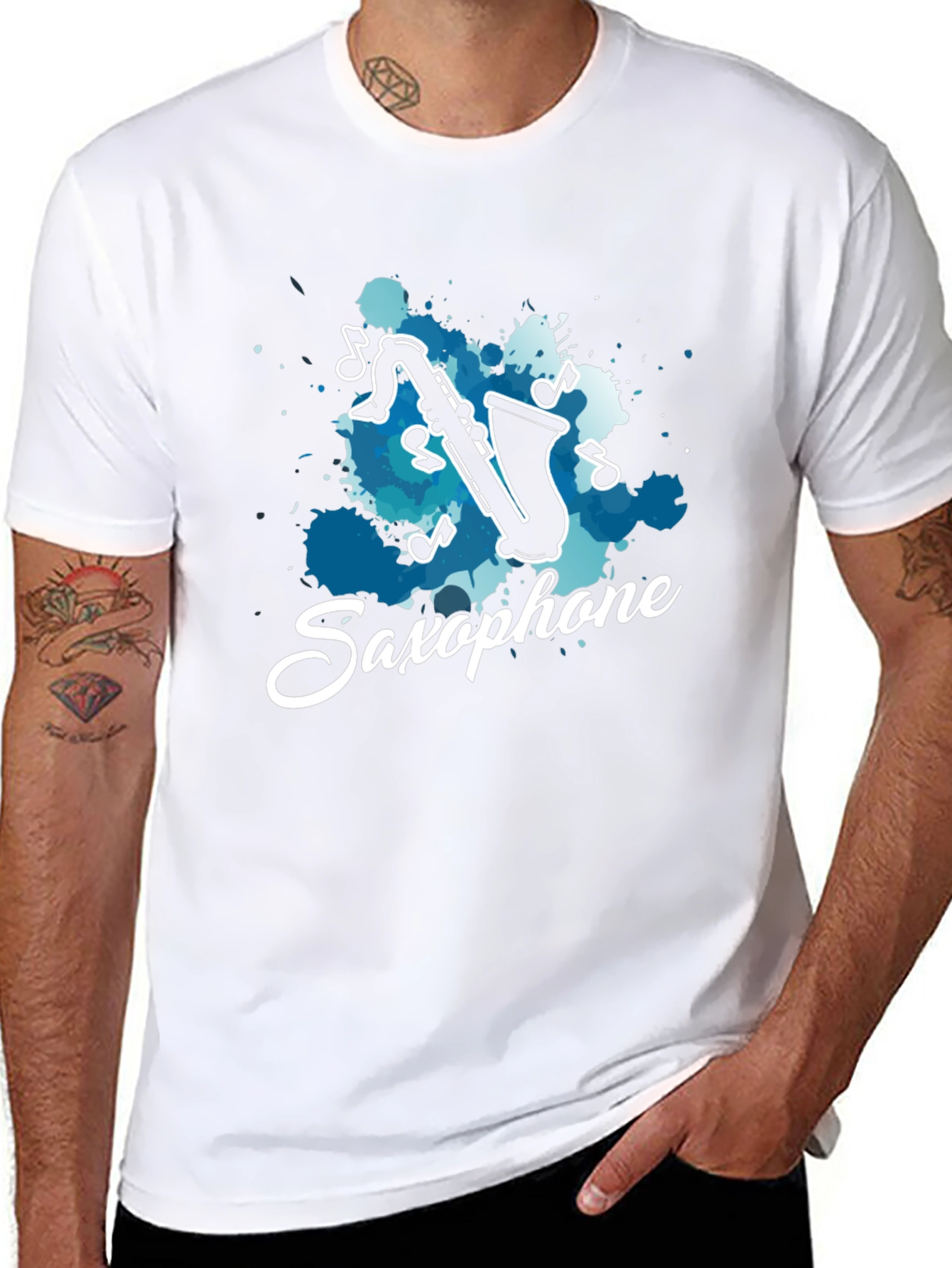 Saxophone Music T-Shirt - Cool Musician Tee