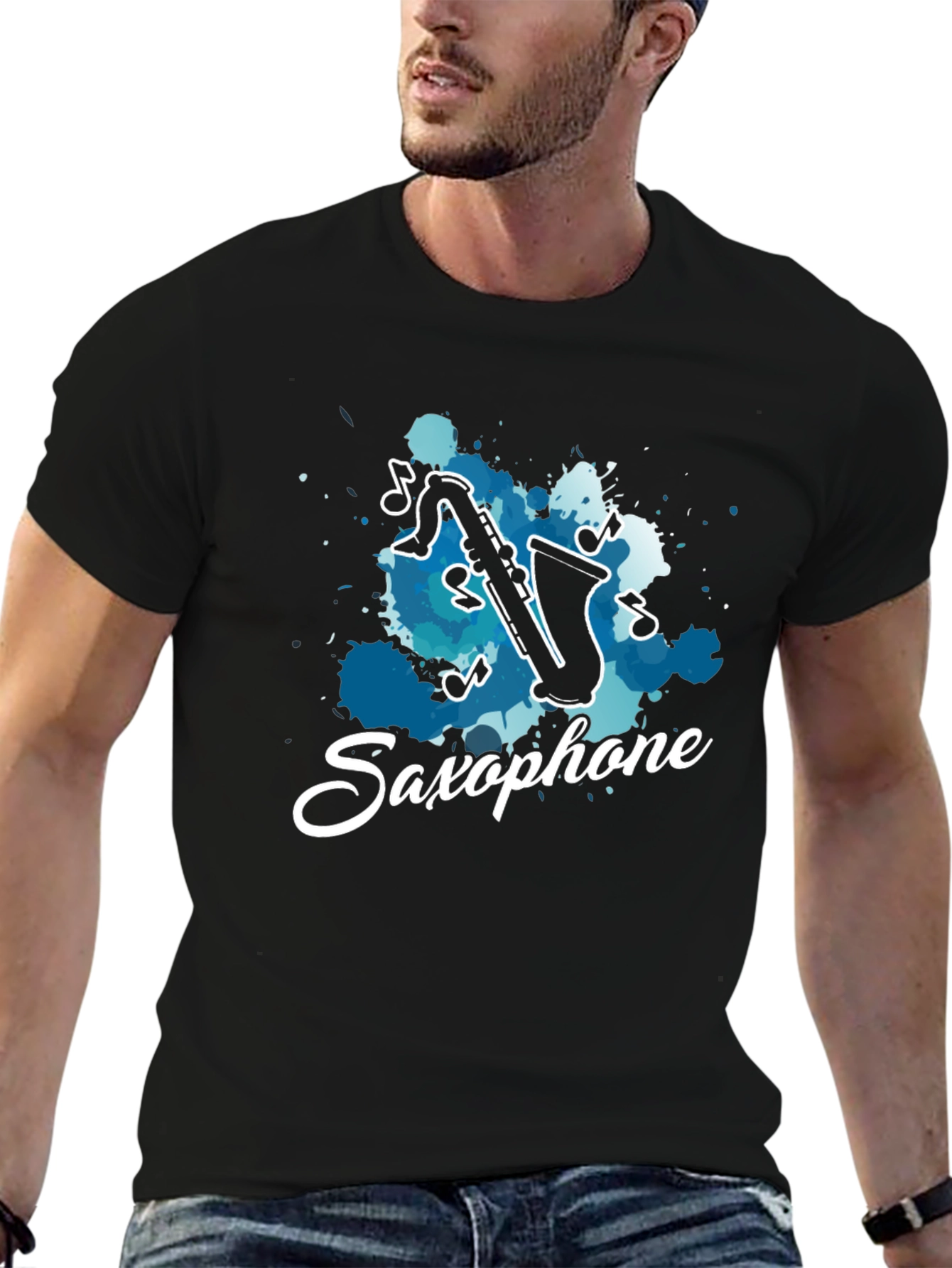 Saxophone Music T-Shirt - Cool Musician Tee