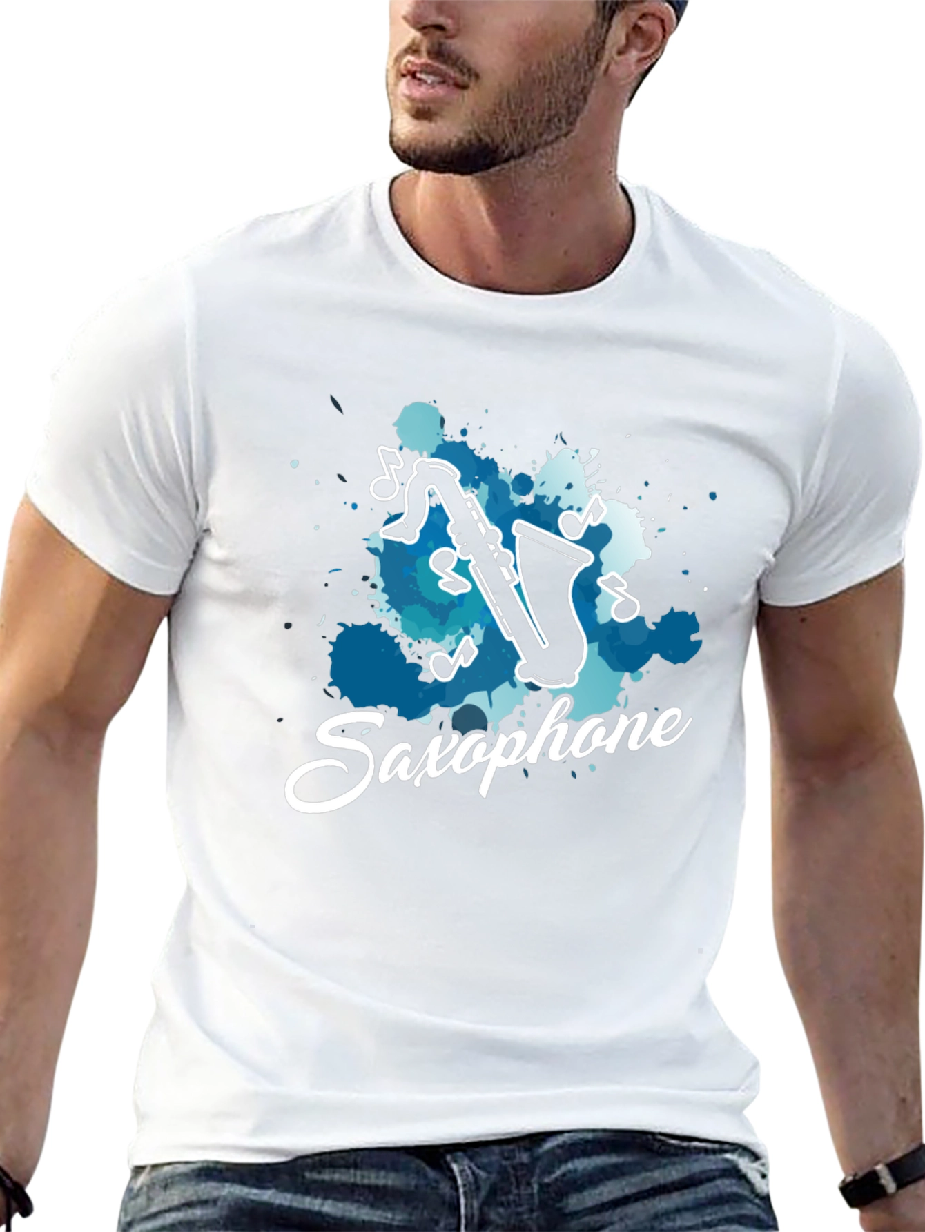 Saxophone Music T-Shirt - Cool Musician Tee