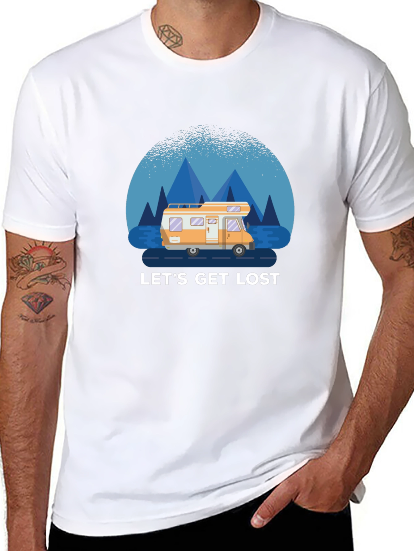 Lets Get Lost T-Shirt - Adventure Road Trip Tee