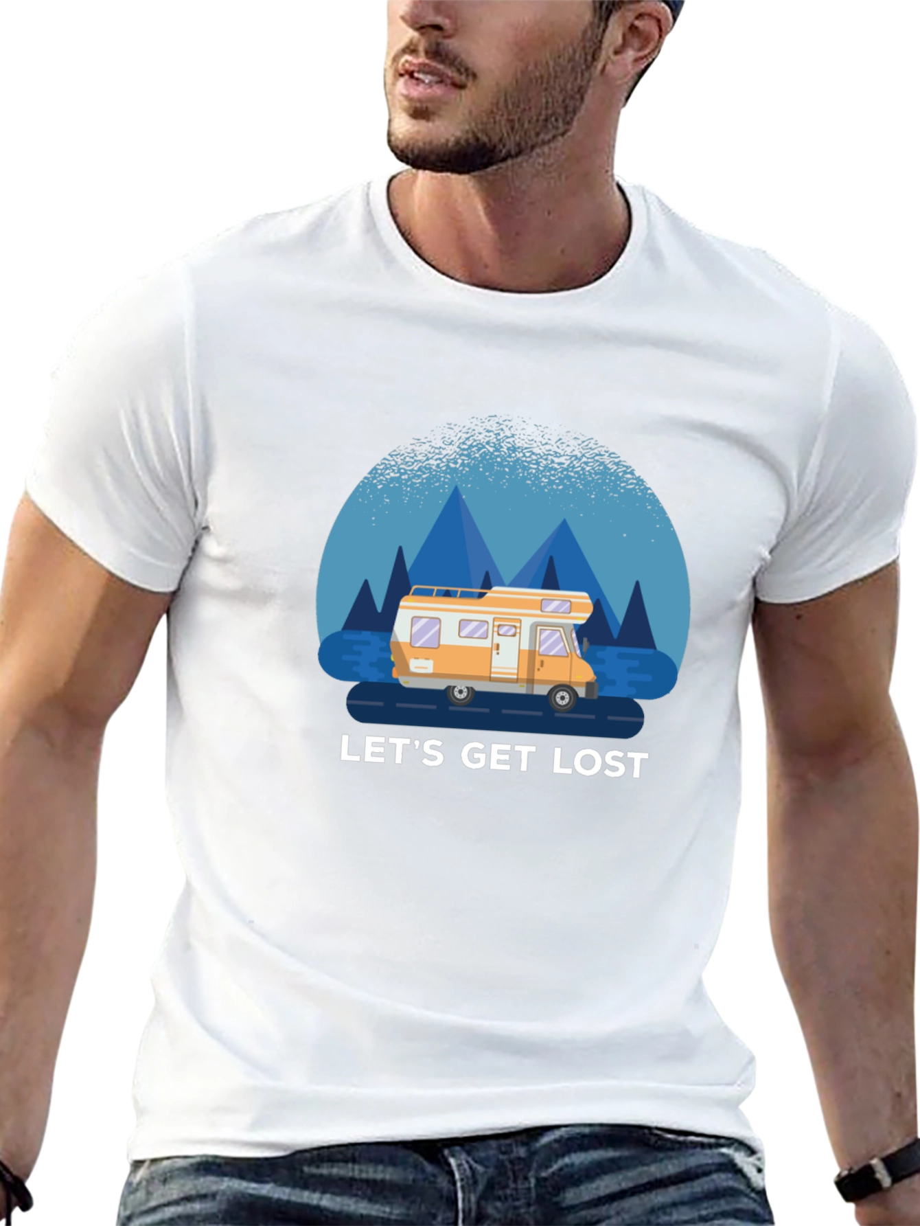 Lets Get Lost T-Shirt - Adventure Road Trip Tee
