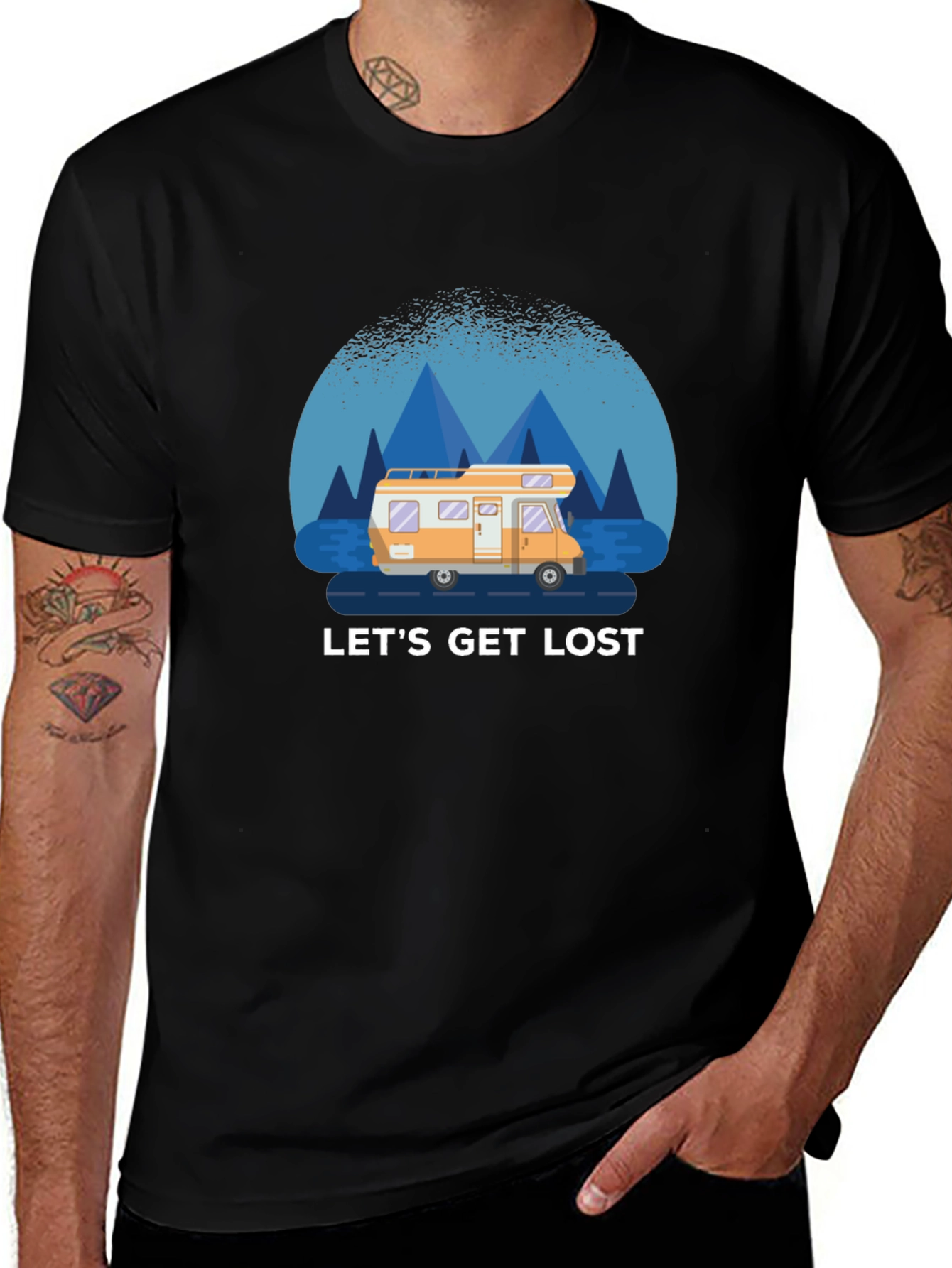 Lets Get Lost T-Shirt - Adventure Road Trip Tee