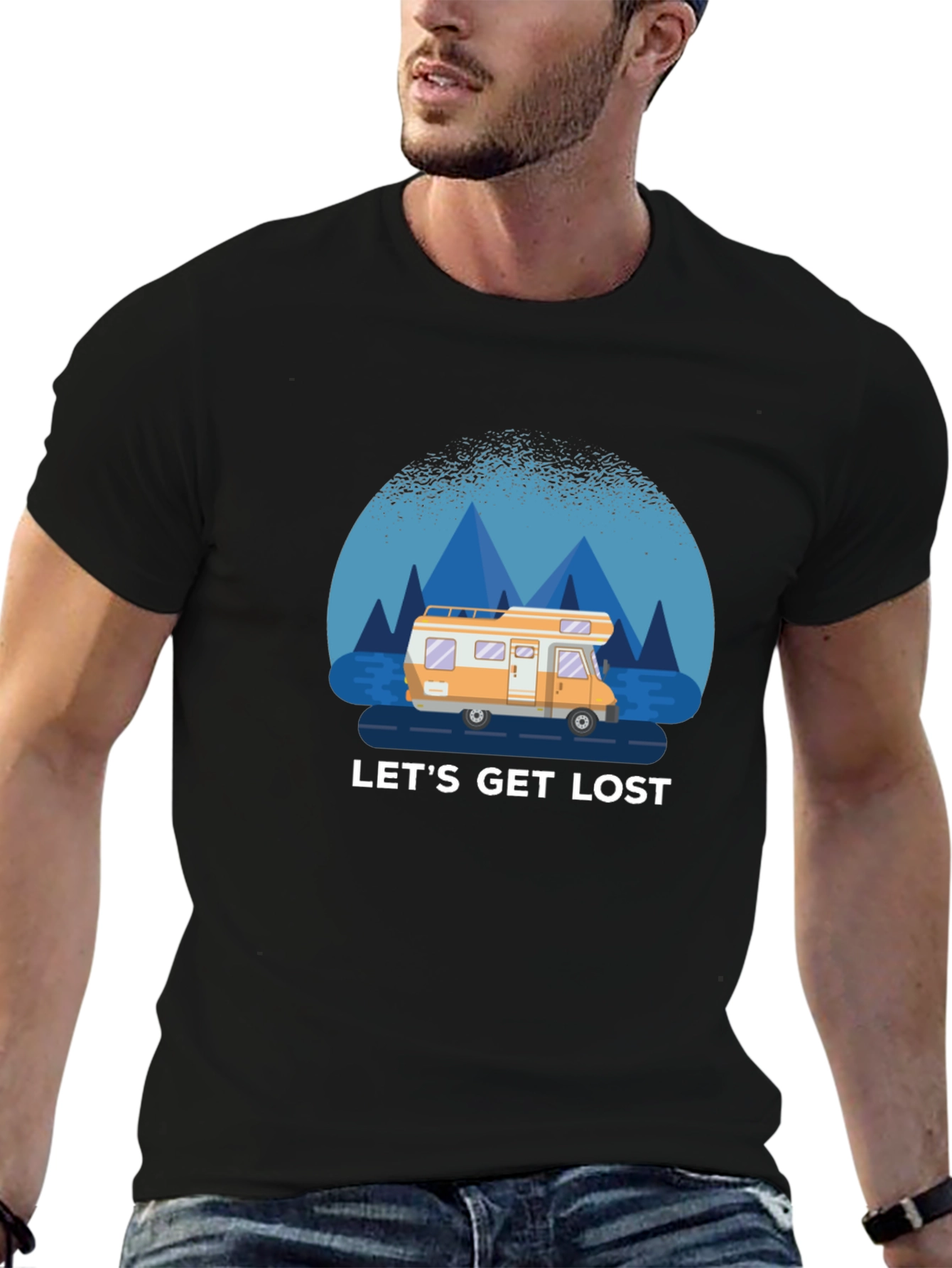 Lets Get Lost T-Shirt - Adventure Road Trip Tee