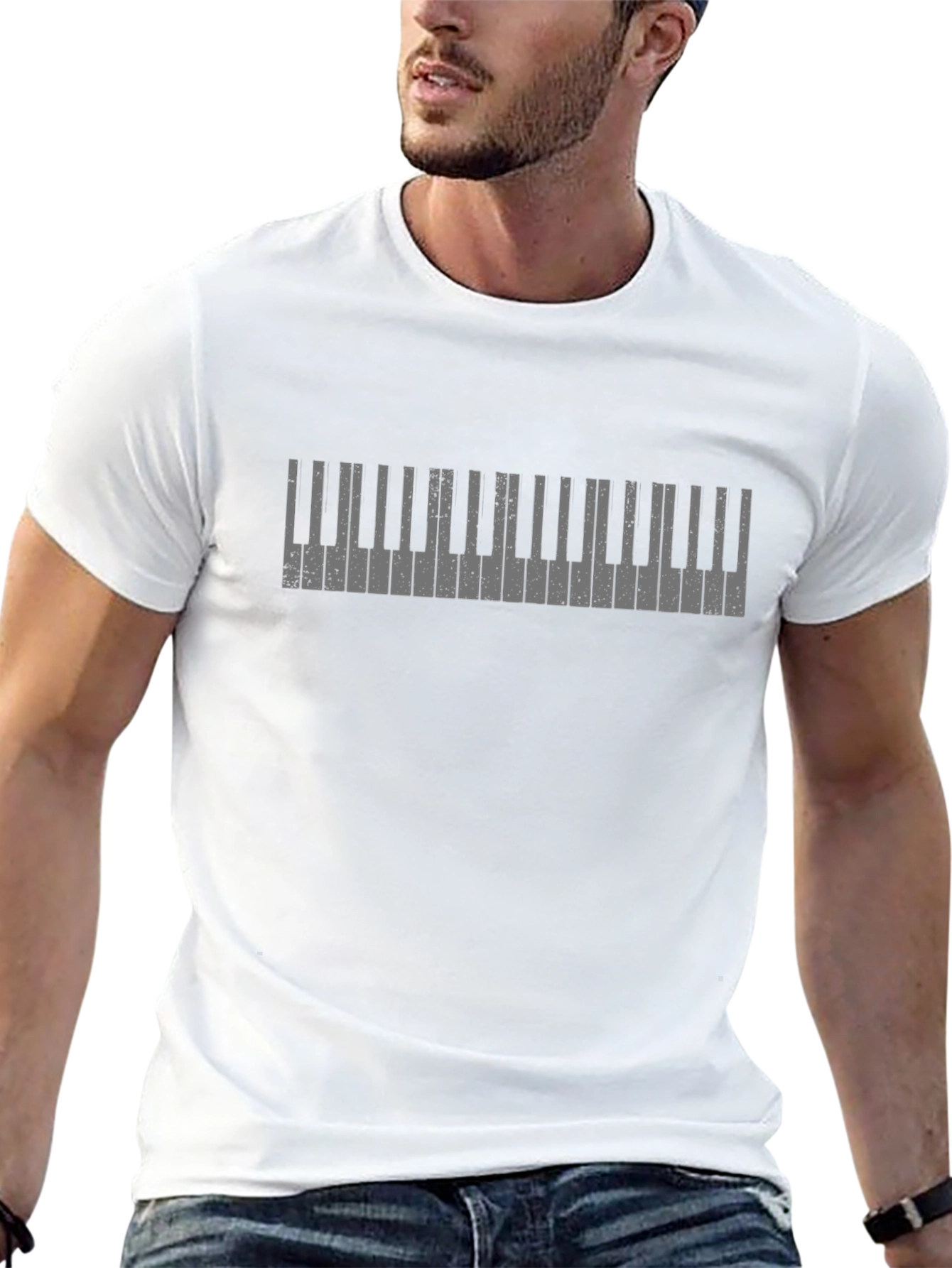 Piano Keys Graphic T-Shirt