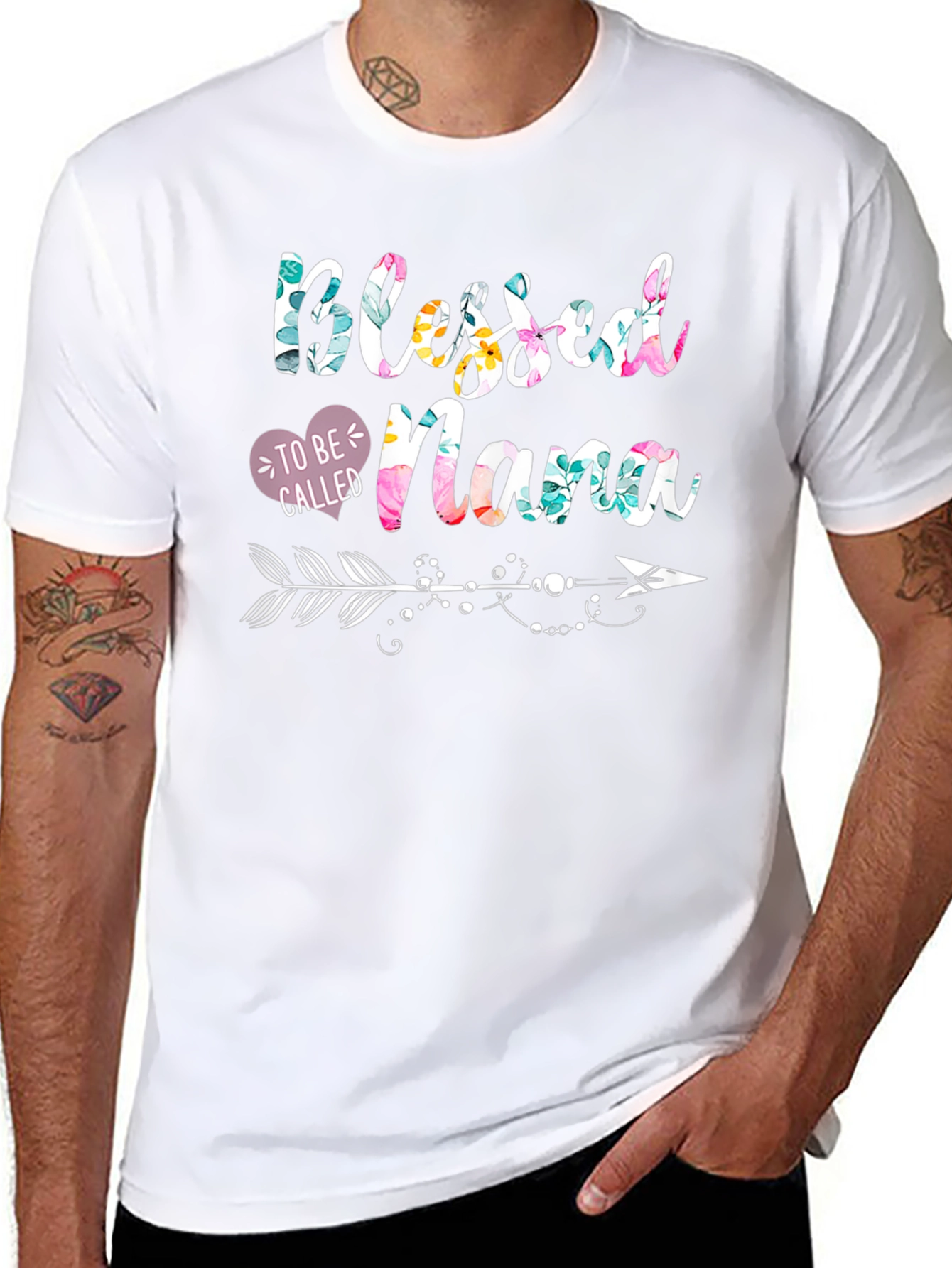 Blessed To Be Called Nana Floral T-Shirt