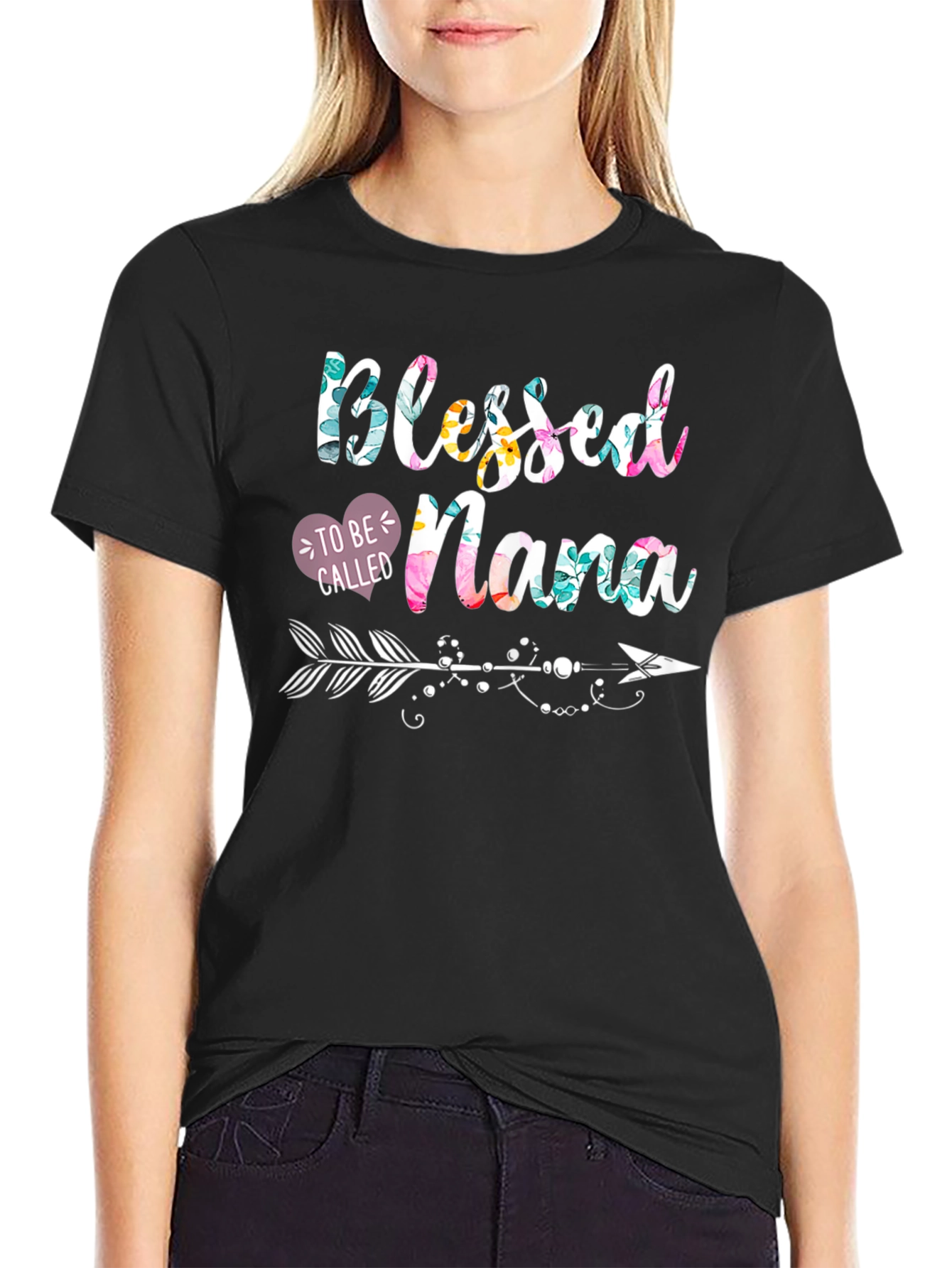 Blessed To Be Called Nana Floral T-Shirt