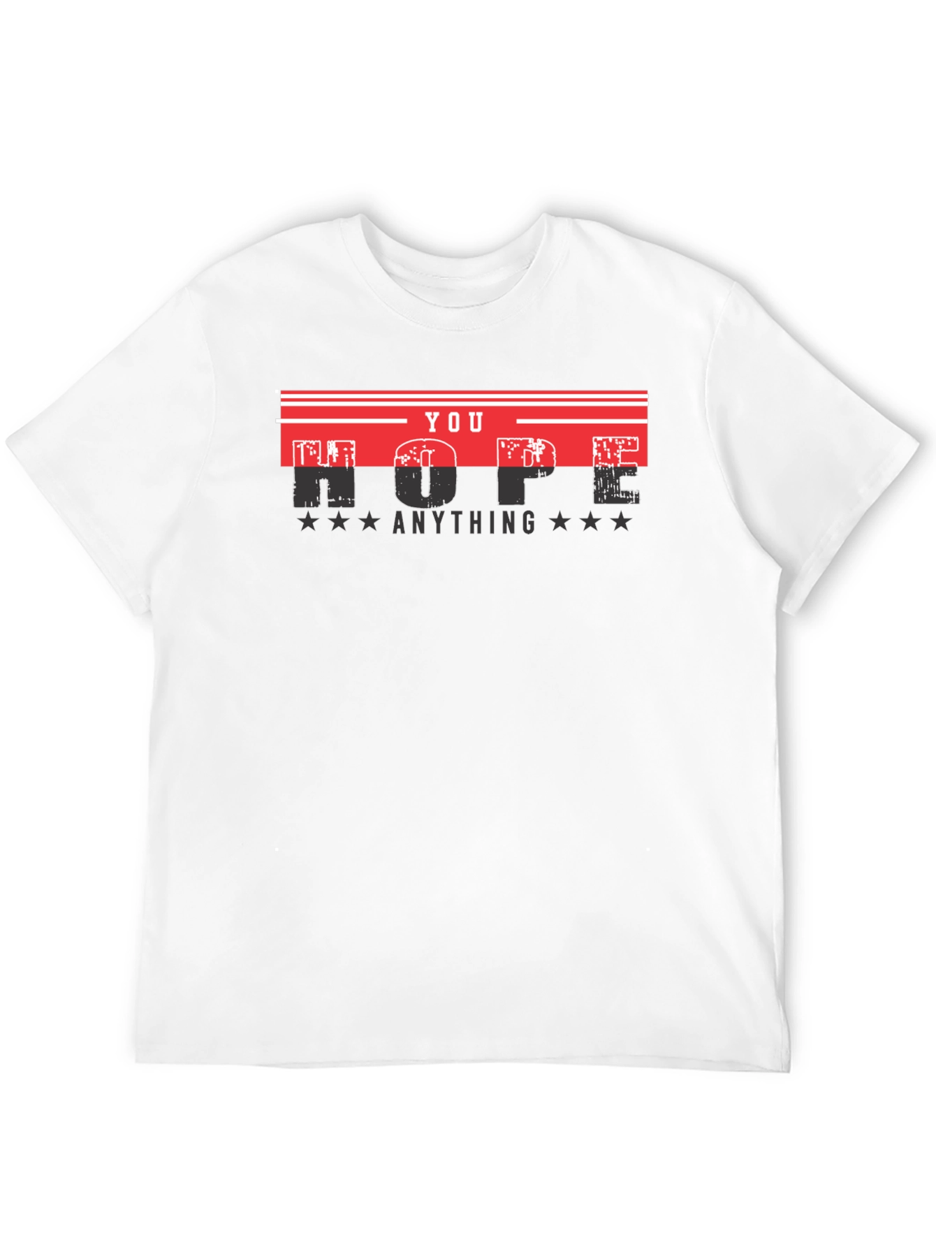 Hope Anything Mens Black Graphic Tee