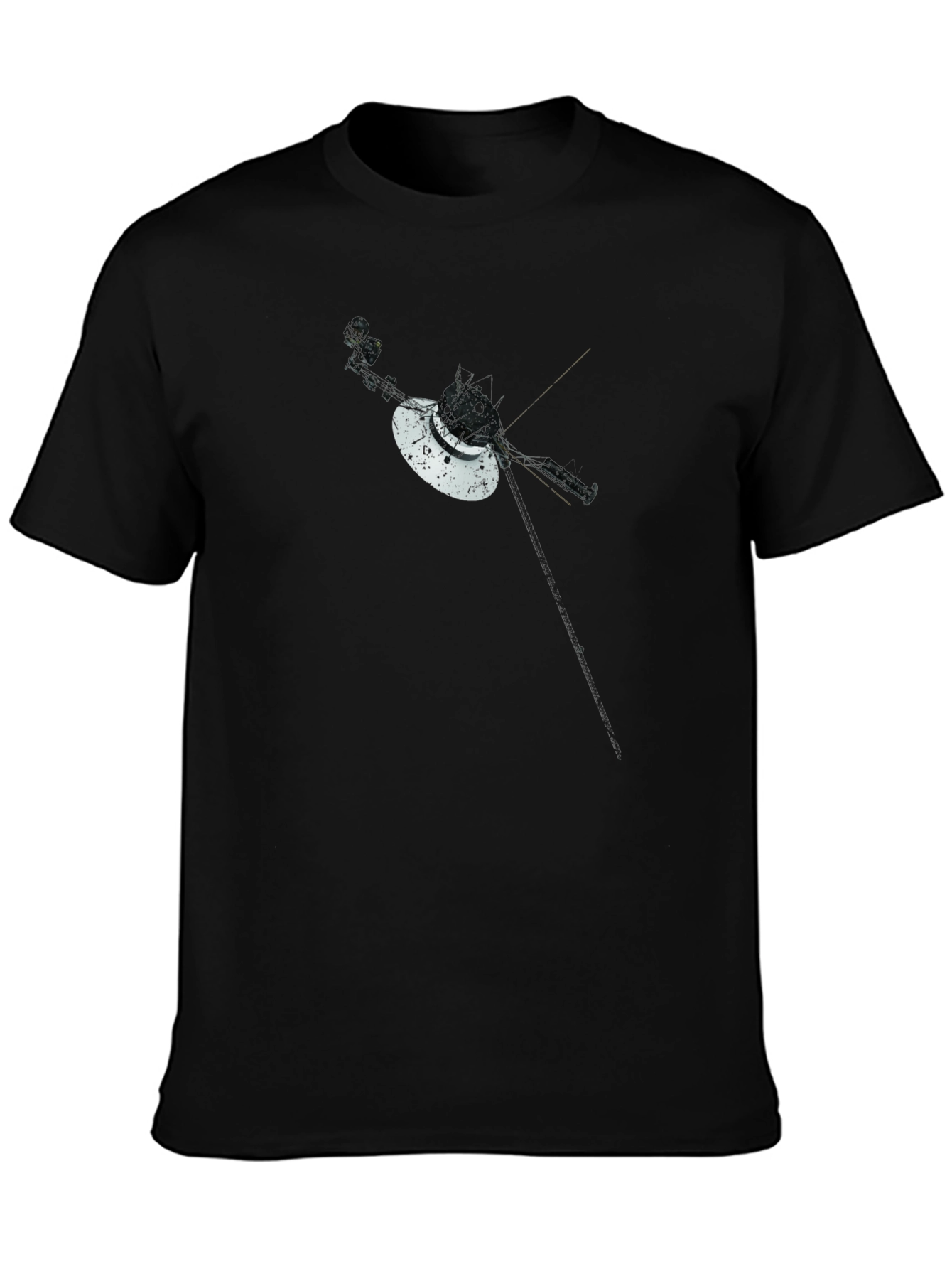 Voyager Space Probe Graphic Tee - Black T-Shirt