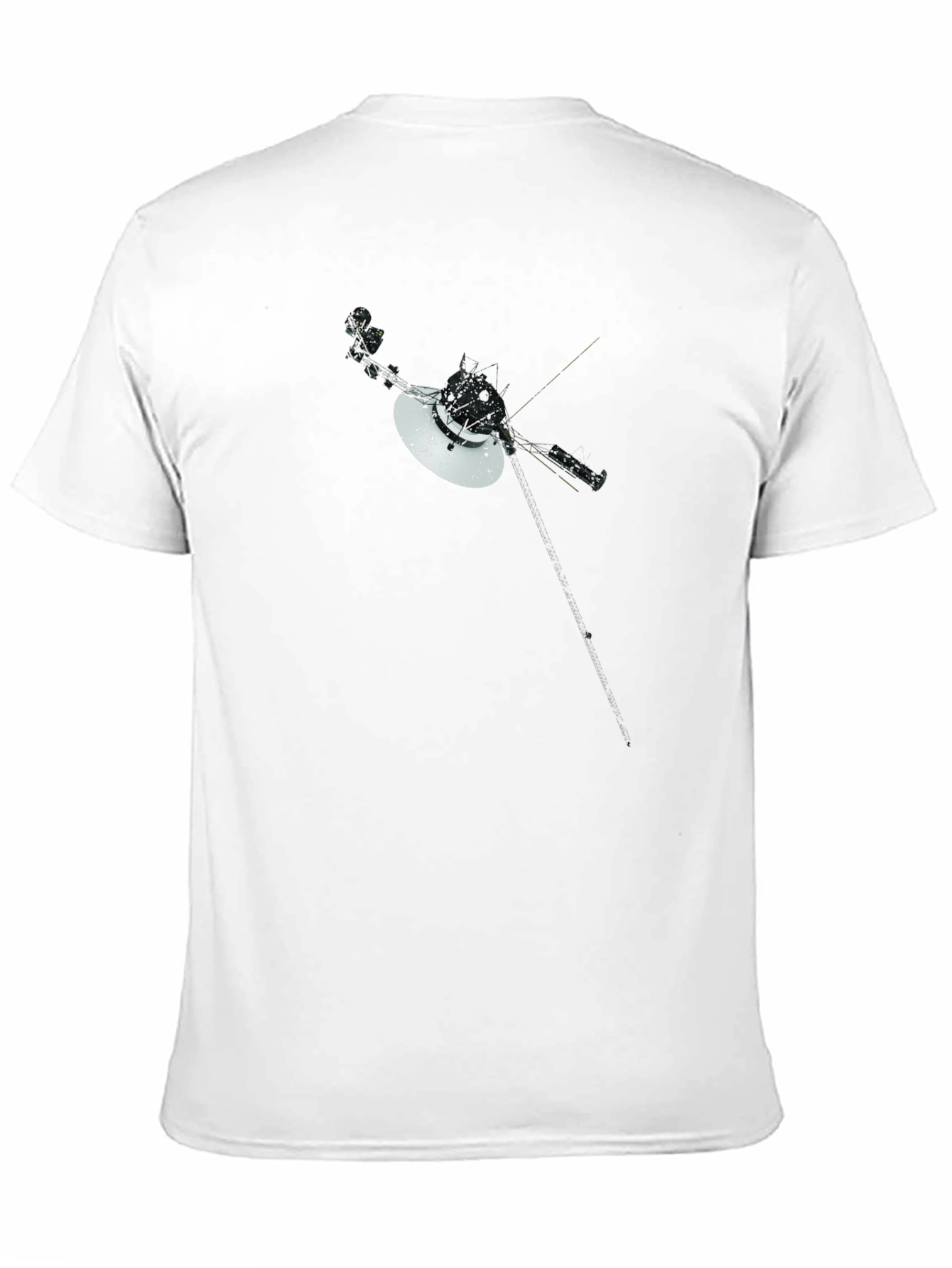 Voyager Space Probe Graphic Tee - Black T-Shirt