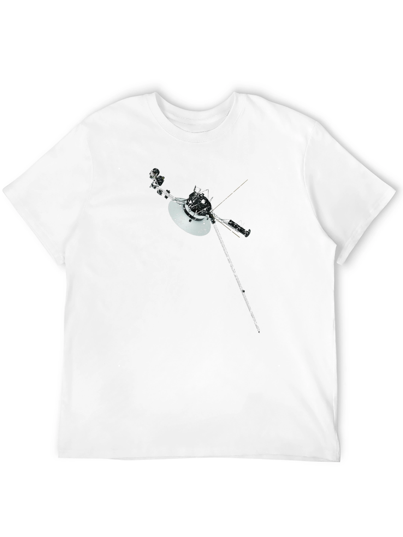 Voyager Space Probe Graphic Tee - Black T-Shirt