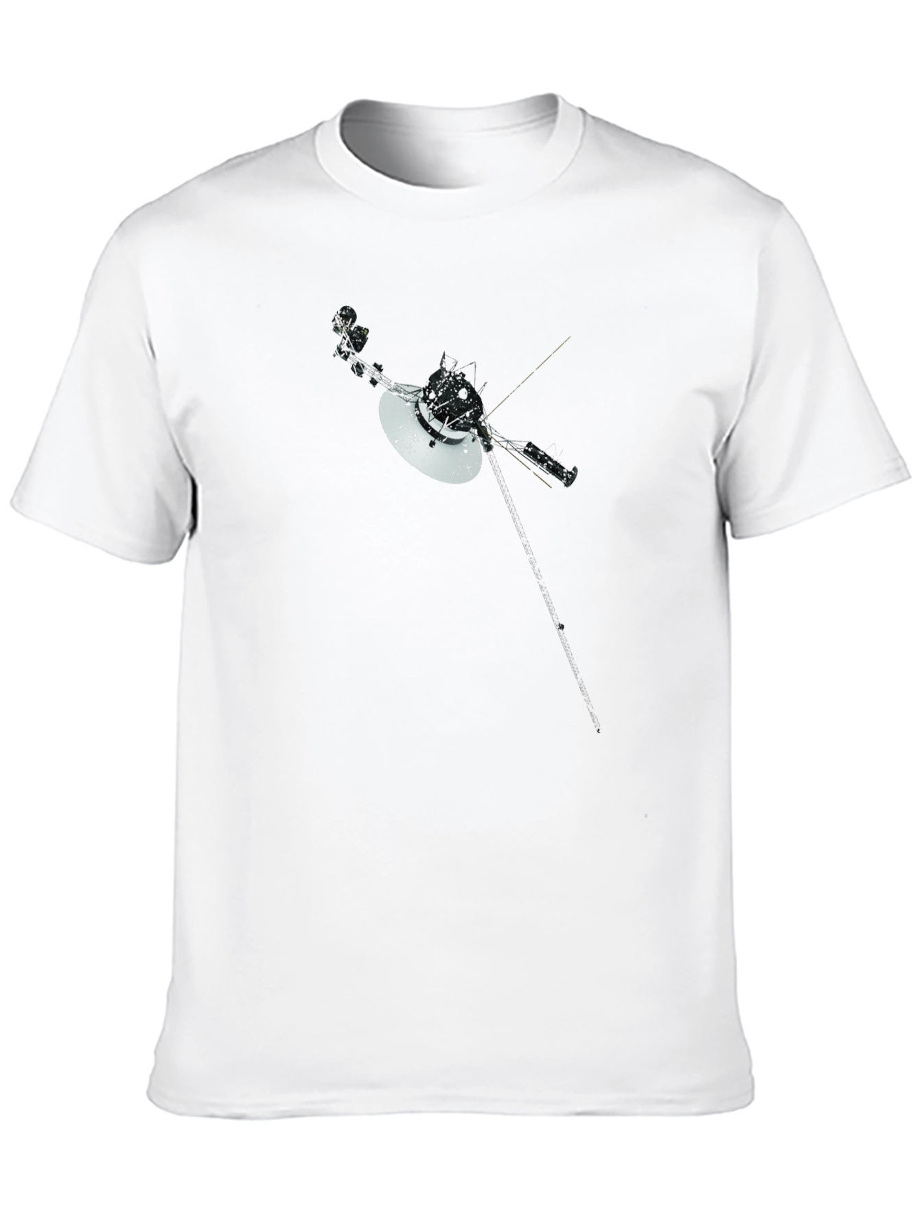 Voyager Space Probe Graphic Tee - Black T-Shirt