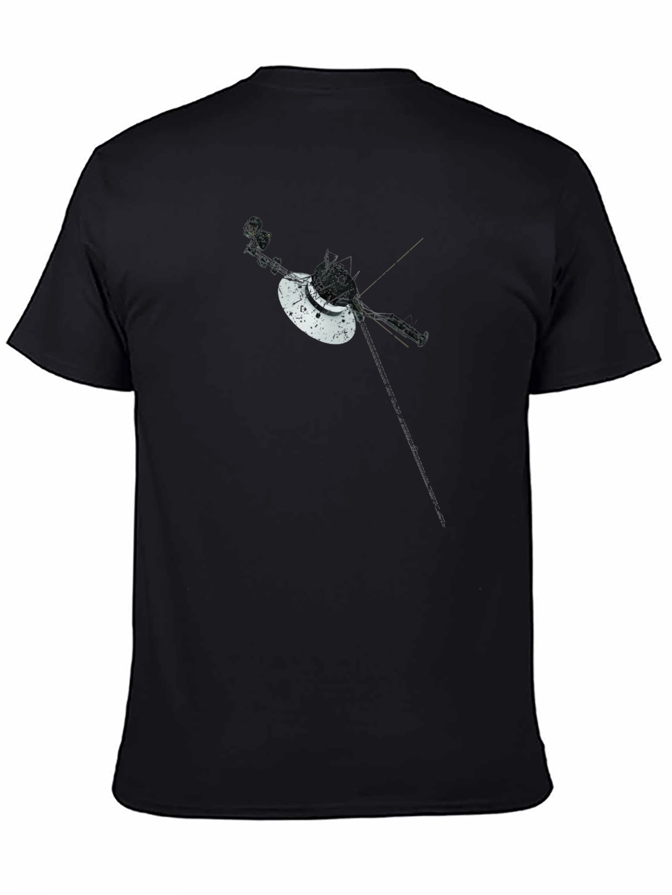 Voyager Space Probe Graphic Tee - Black T-Shirt