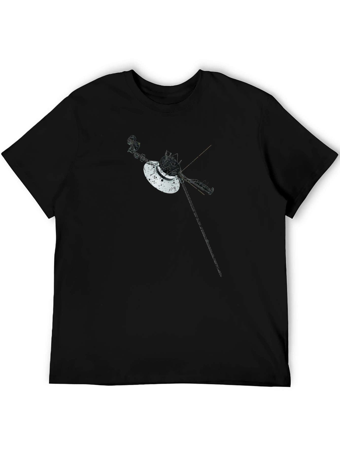 Voyager Space Probe Graphic Tee - Black T-Shirt