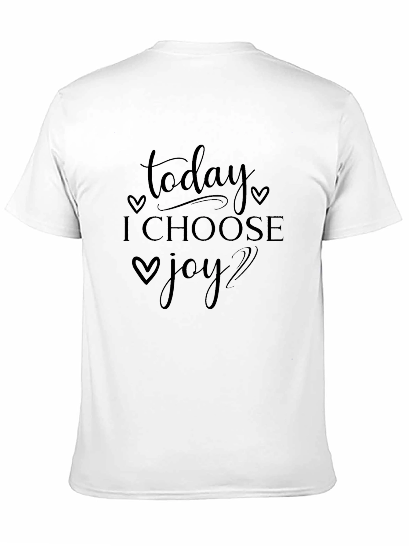 Today I Choose Joy Graphic T-Shirt - Black