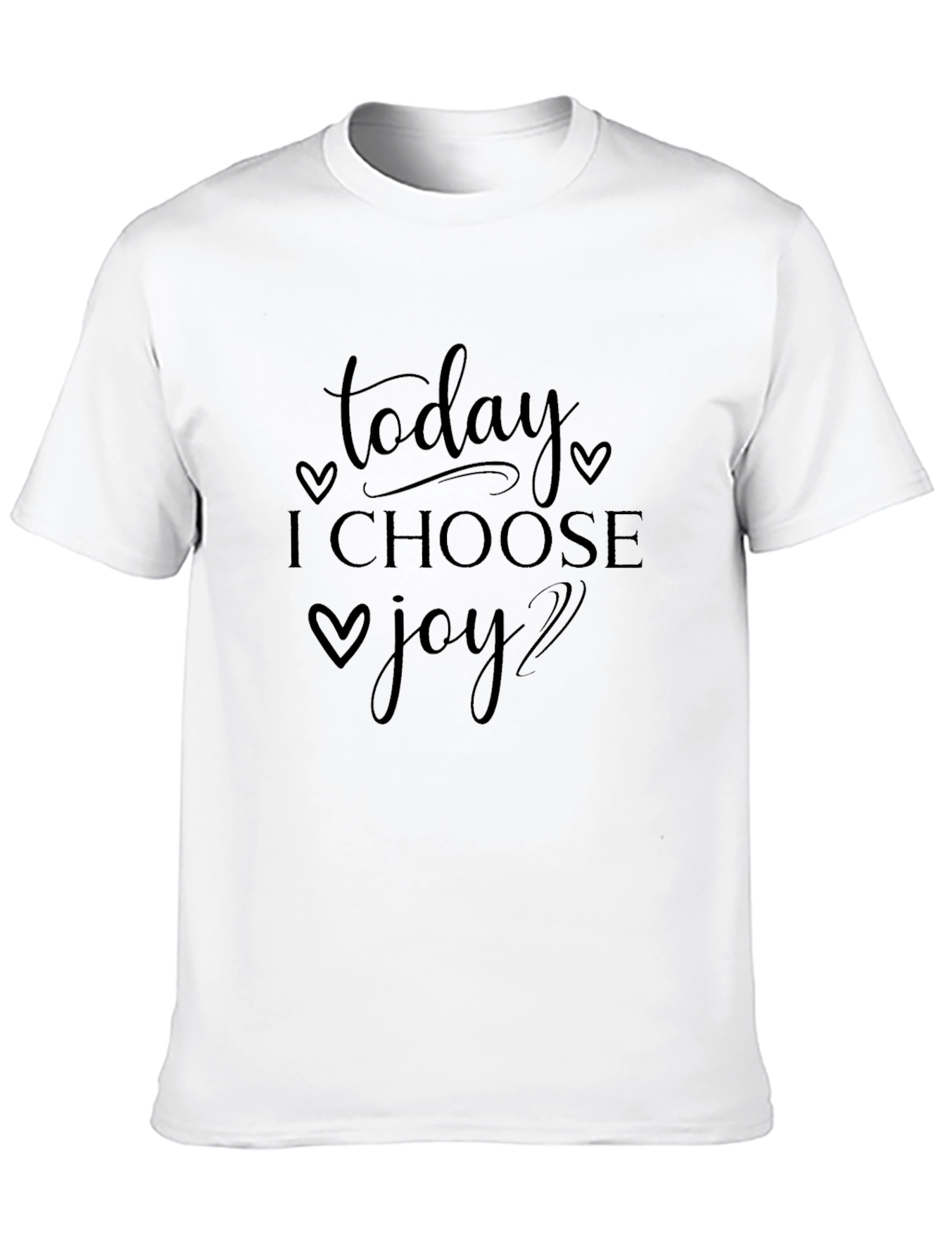 Today I Choose Joy Graphic T-Shirt - Black