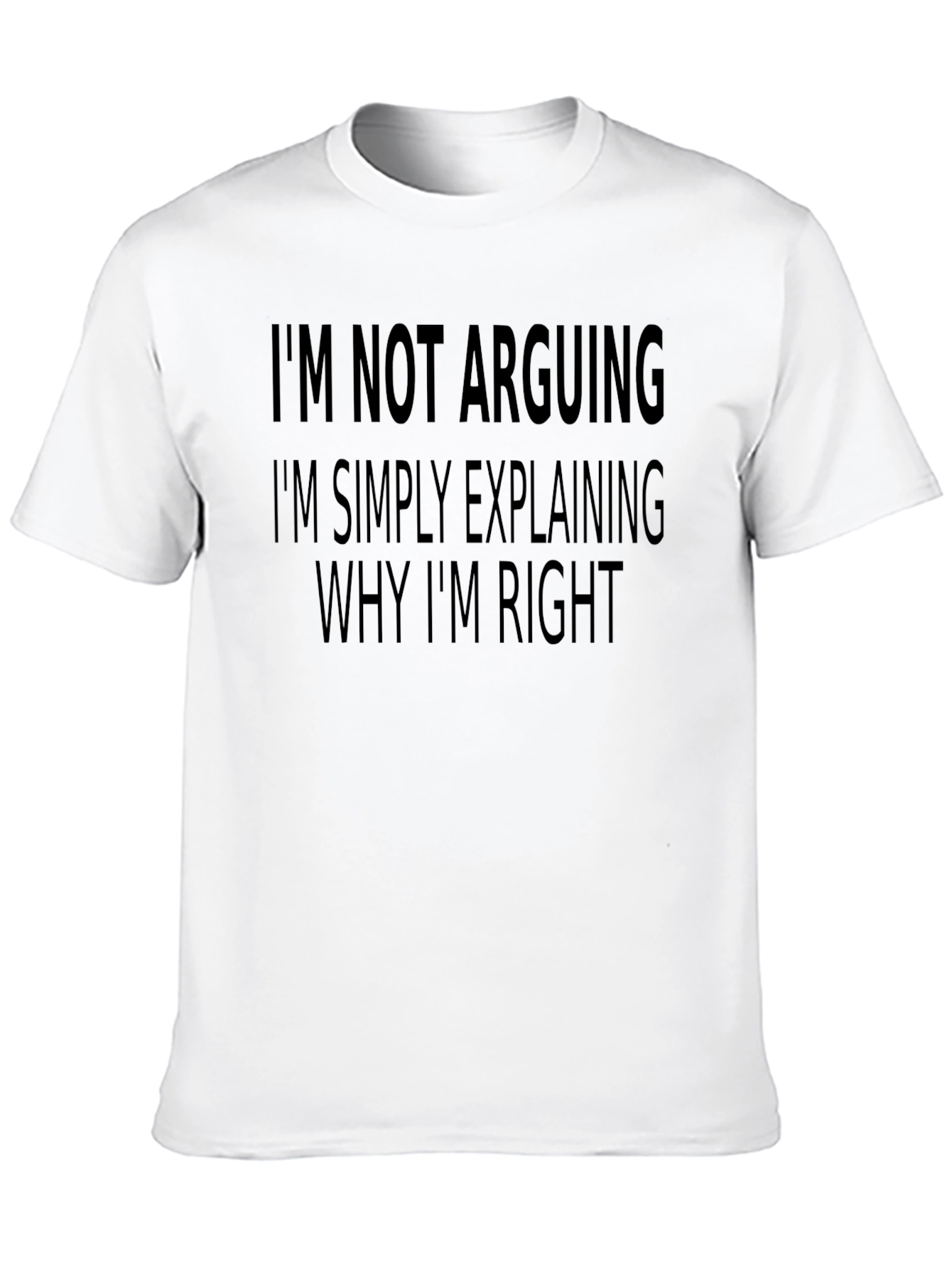 Funny Sarcastic T-Shirt: Im Not Arguing