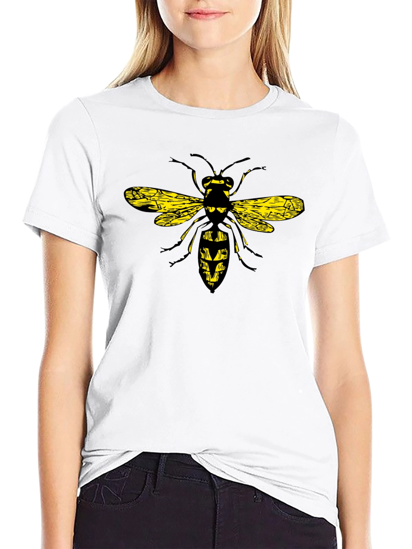Wasp Graphic Black T-Shirt - Bold & Unique Design