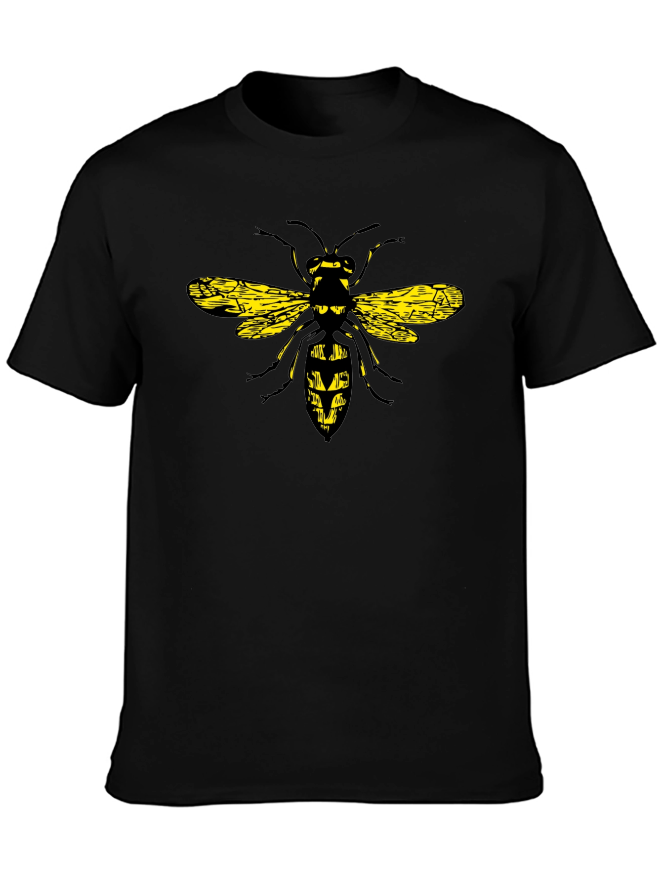 Wasp Graphic Black T-Shirt - Bold & Unique Design