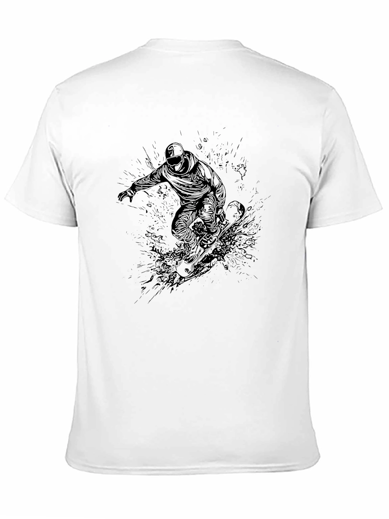Black Snowboard Graphic Tee