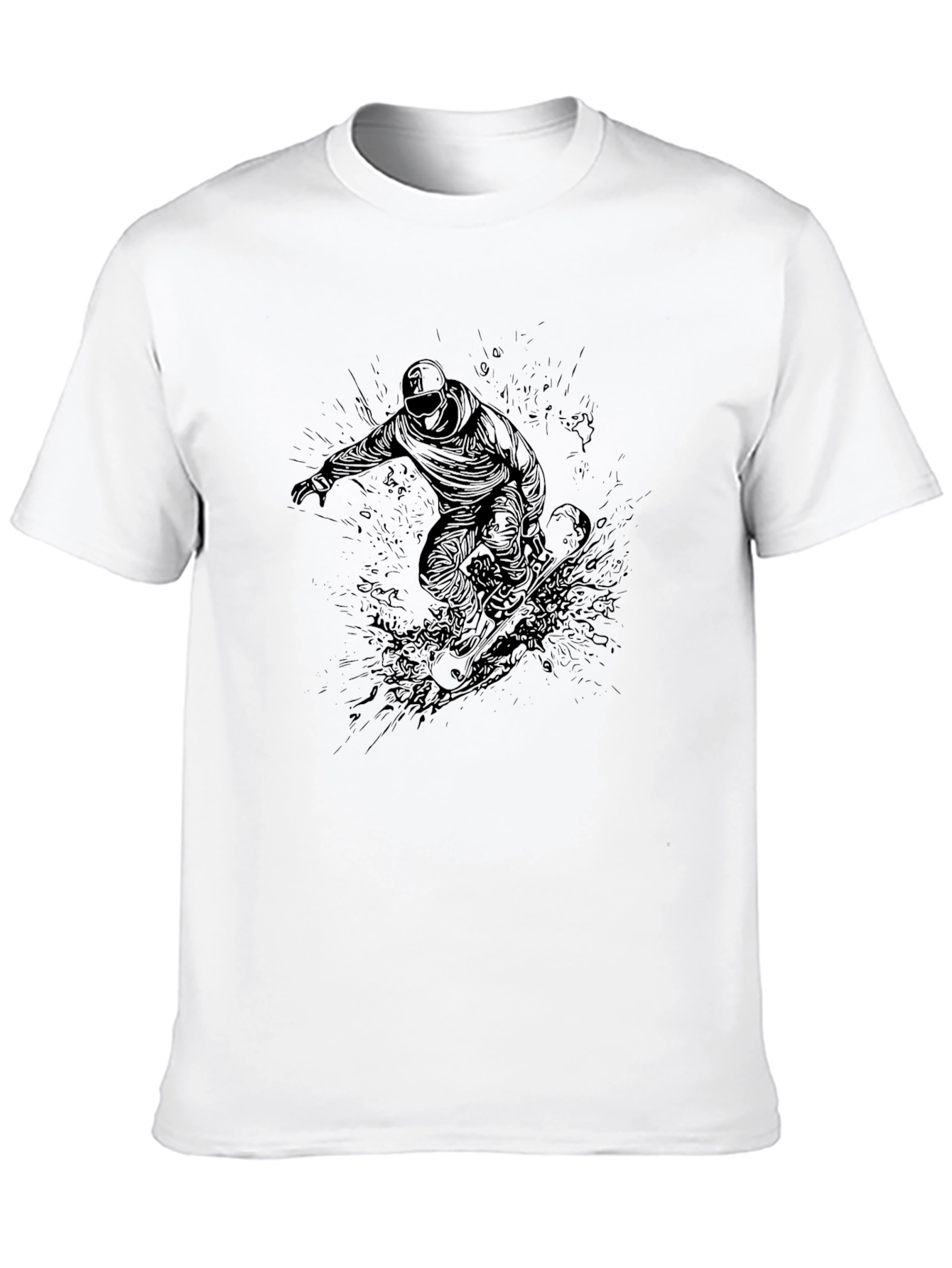 Black Snowboard Graphic Tee