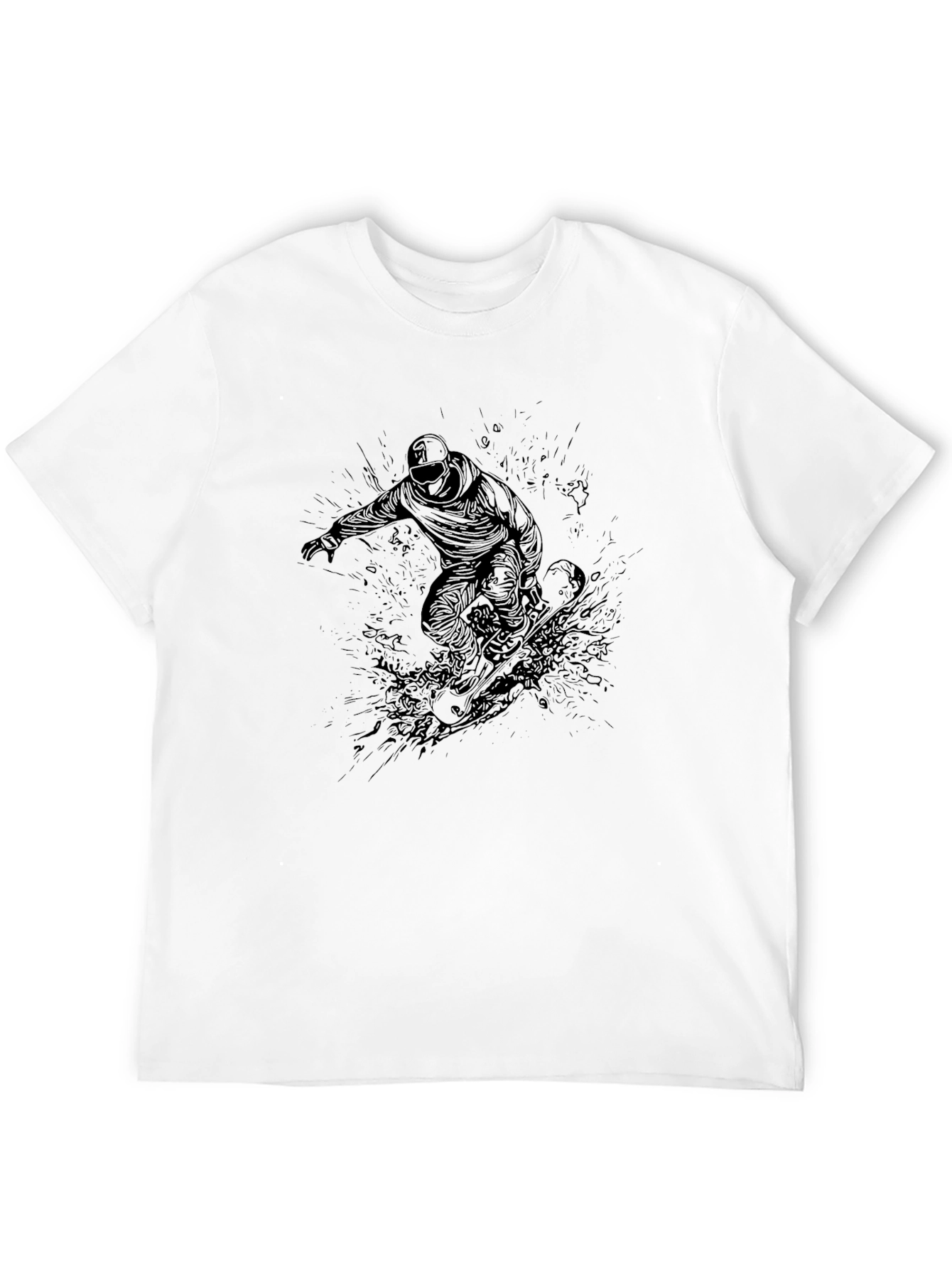 Black Snowboard Graphic Tee