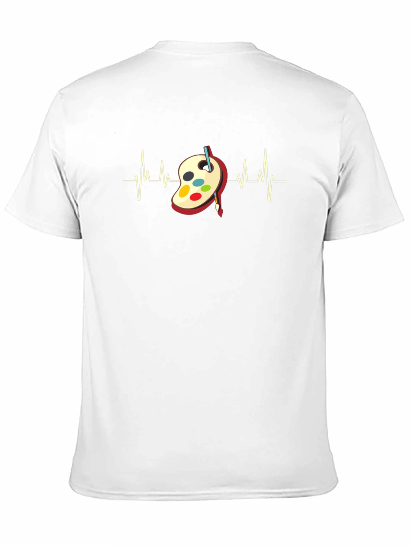 Artist Heartbeat T-Shirt - Creative Painting Palette Design