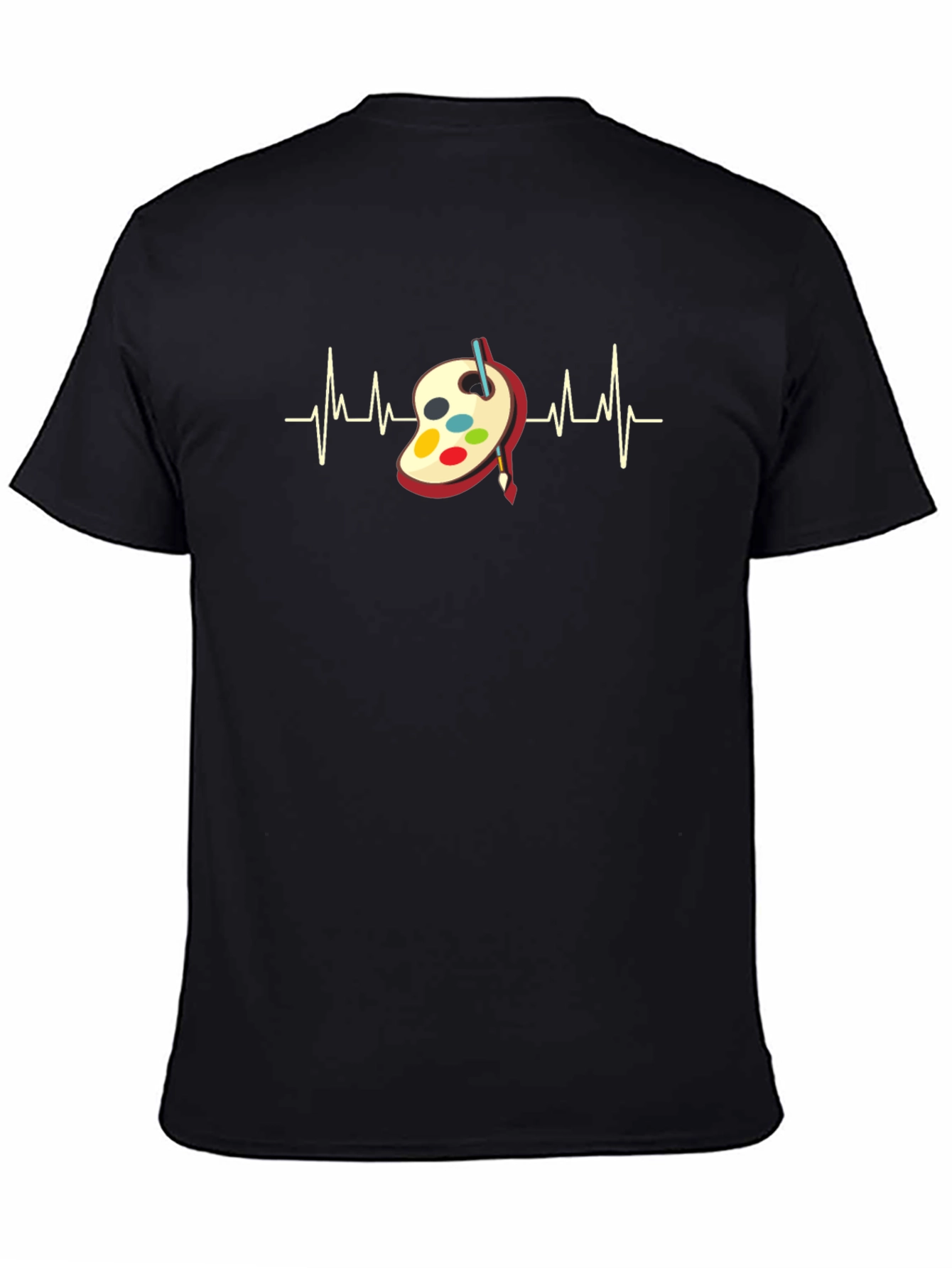 Artist Heartbeat T-Shirt - Creative Painting Palette Design