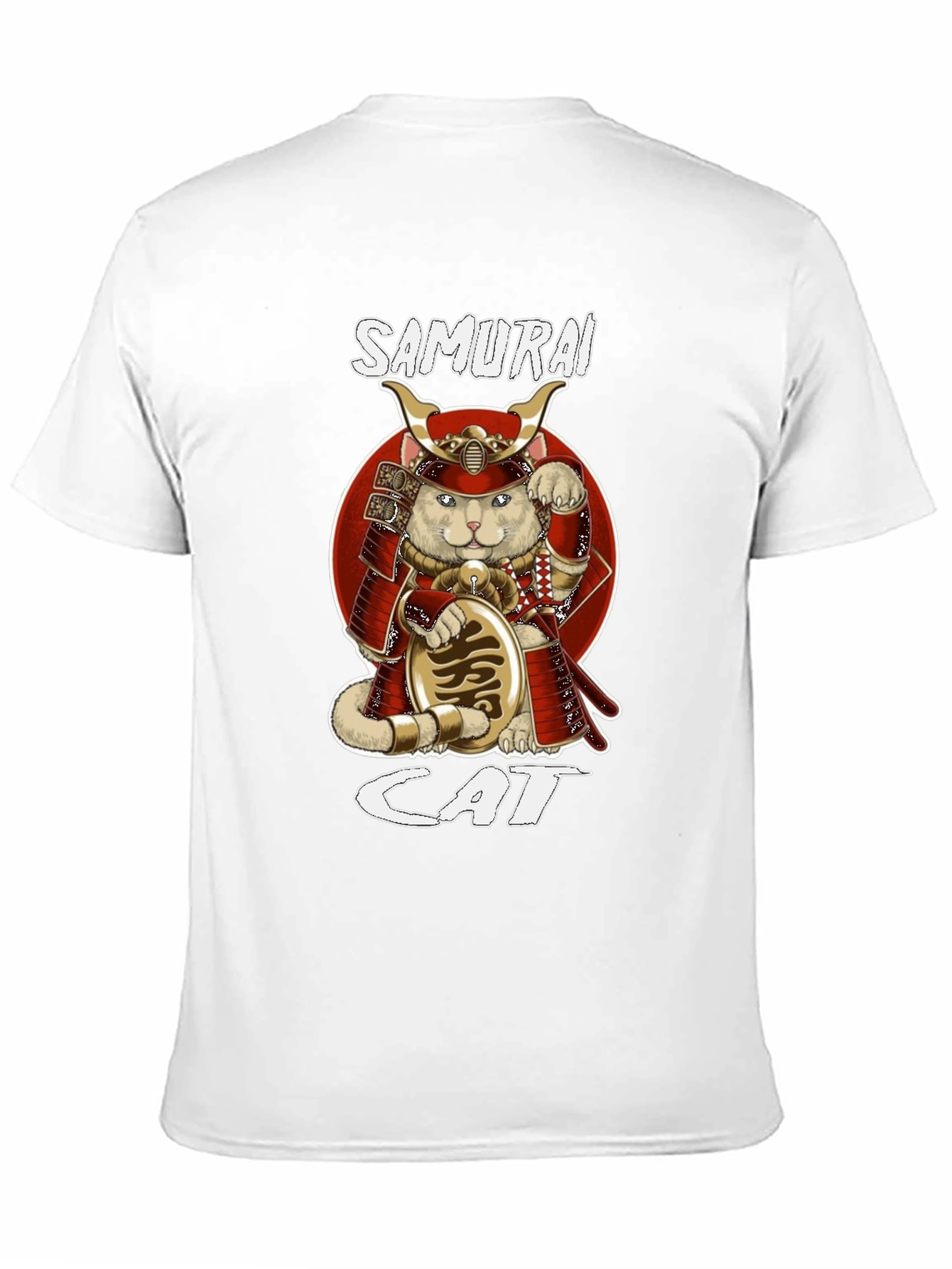 Samurai Cat Graphic T-Shirt