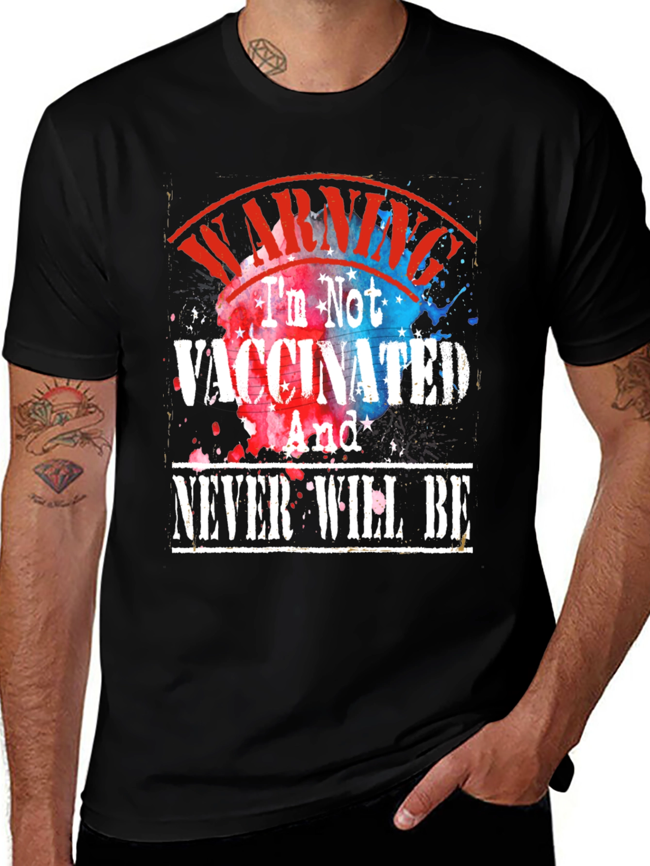 Warning Im Not Vaccinated T-Shirt
