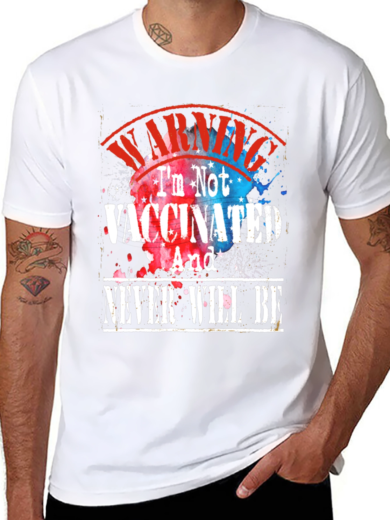 Warning Im Not Vaccinated T-Shirt