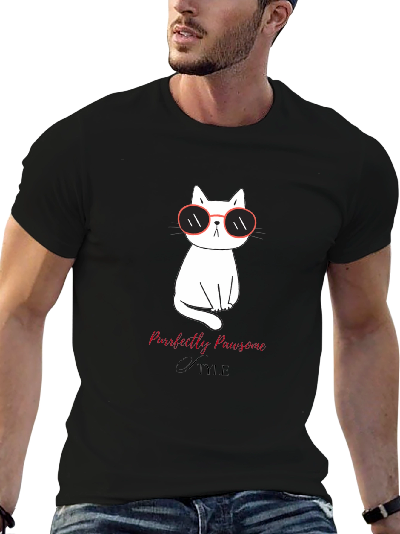 Cool Cat T-Shirt - Purrfectly Pawsome Style
