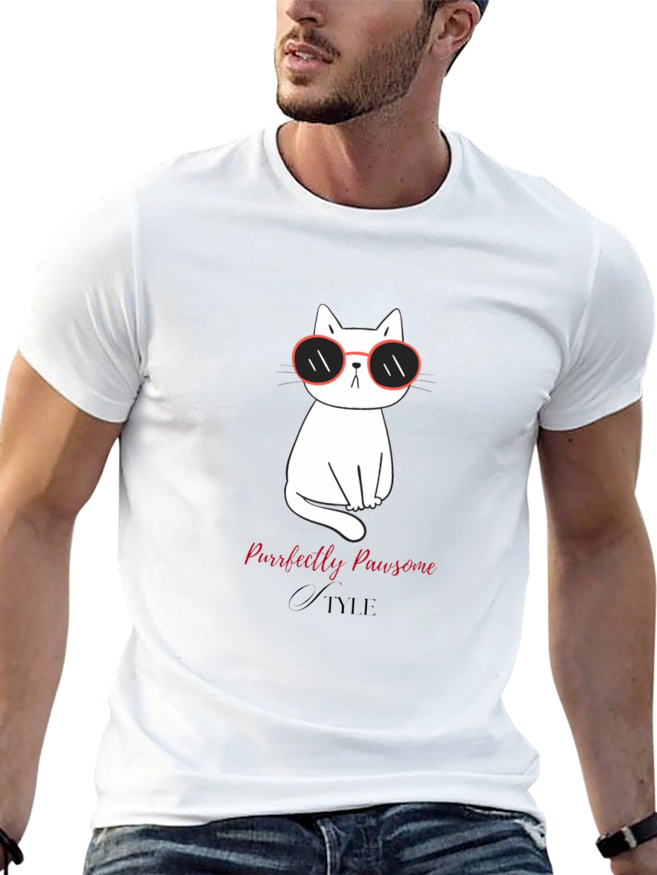 Cool Cat T-Shirt - Purrfectly Pawsome Style