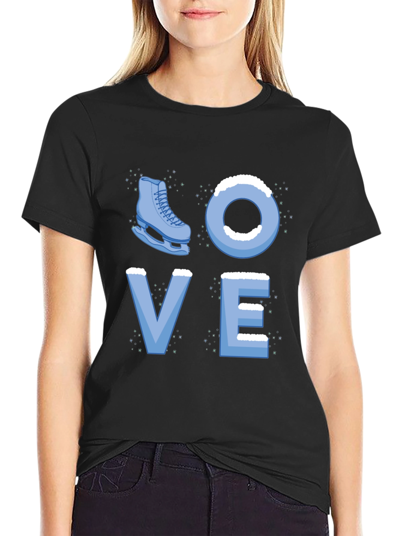 I Love Ice Skating T-Shirt - Figure Skating Tee