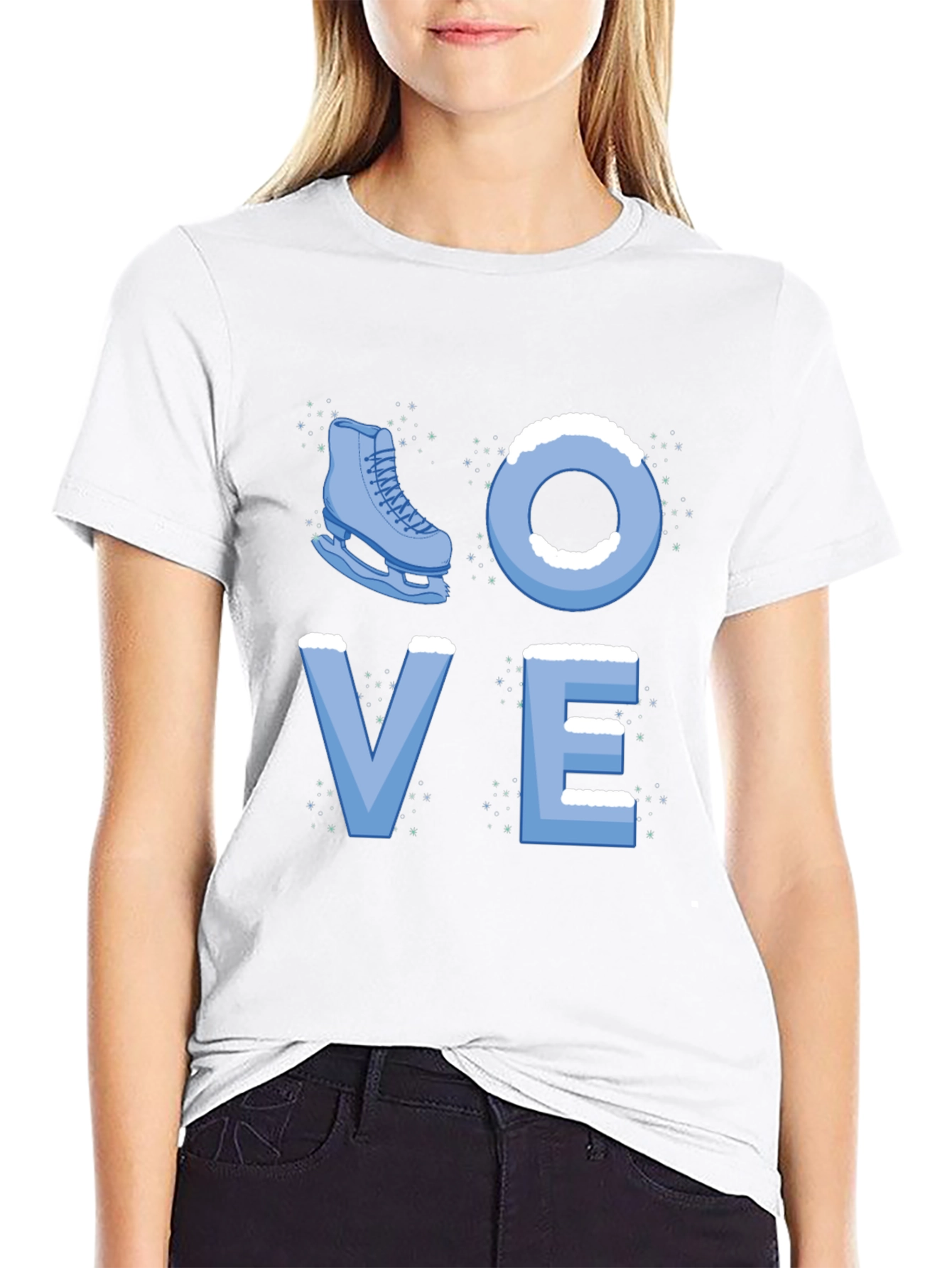 I Love Ice Skating T-Shirt - Figure Skating Tee