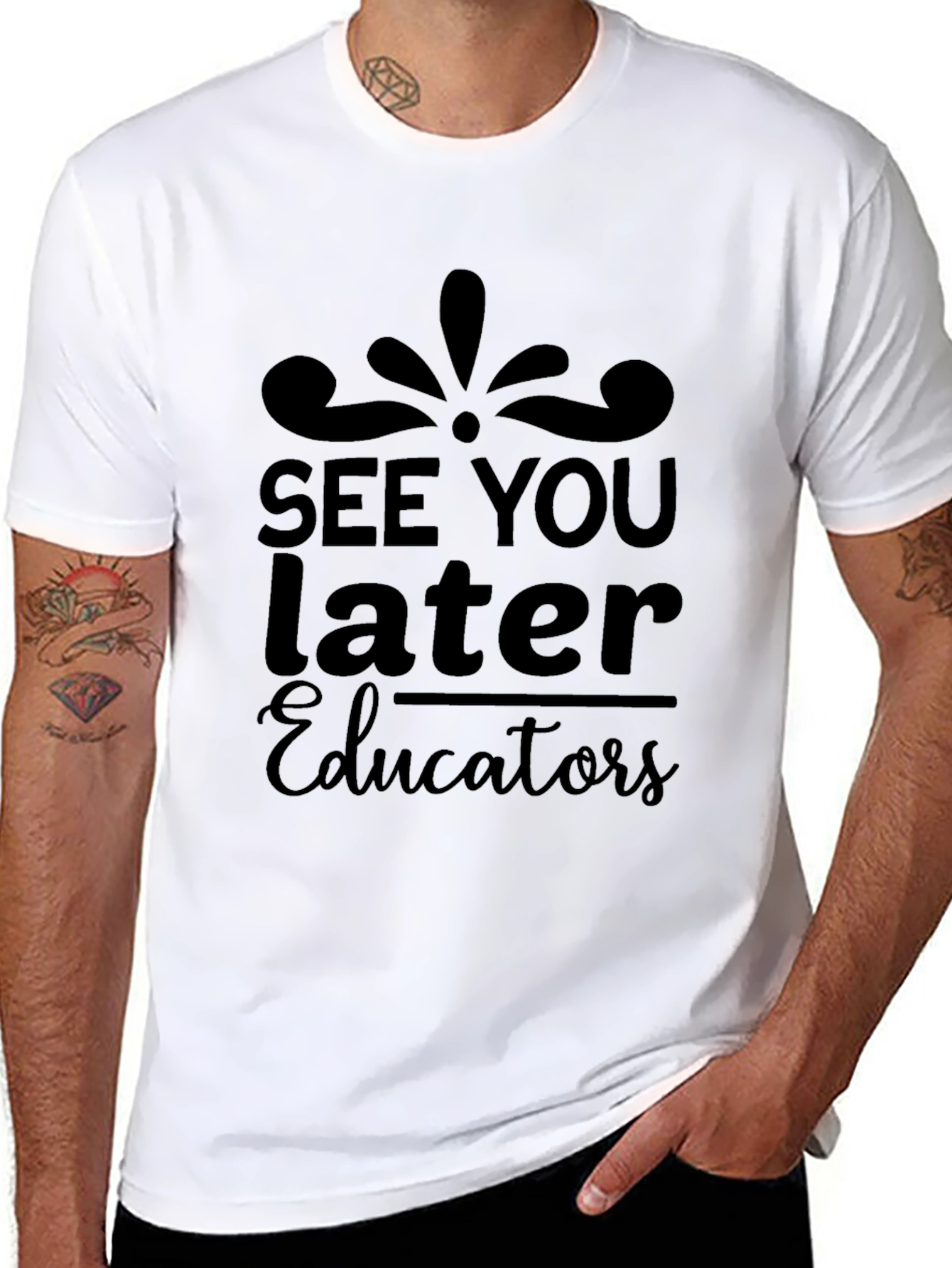 See You Later Educators Black T-Shirt