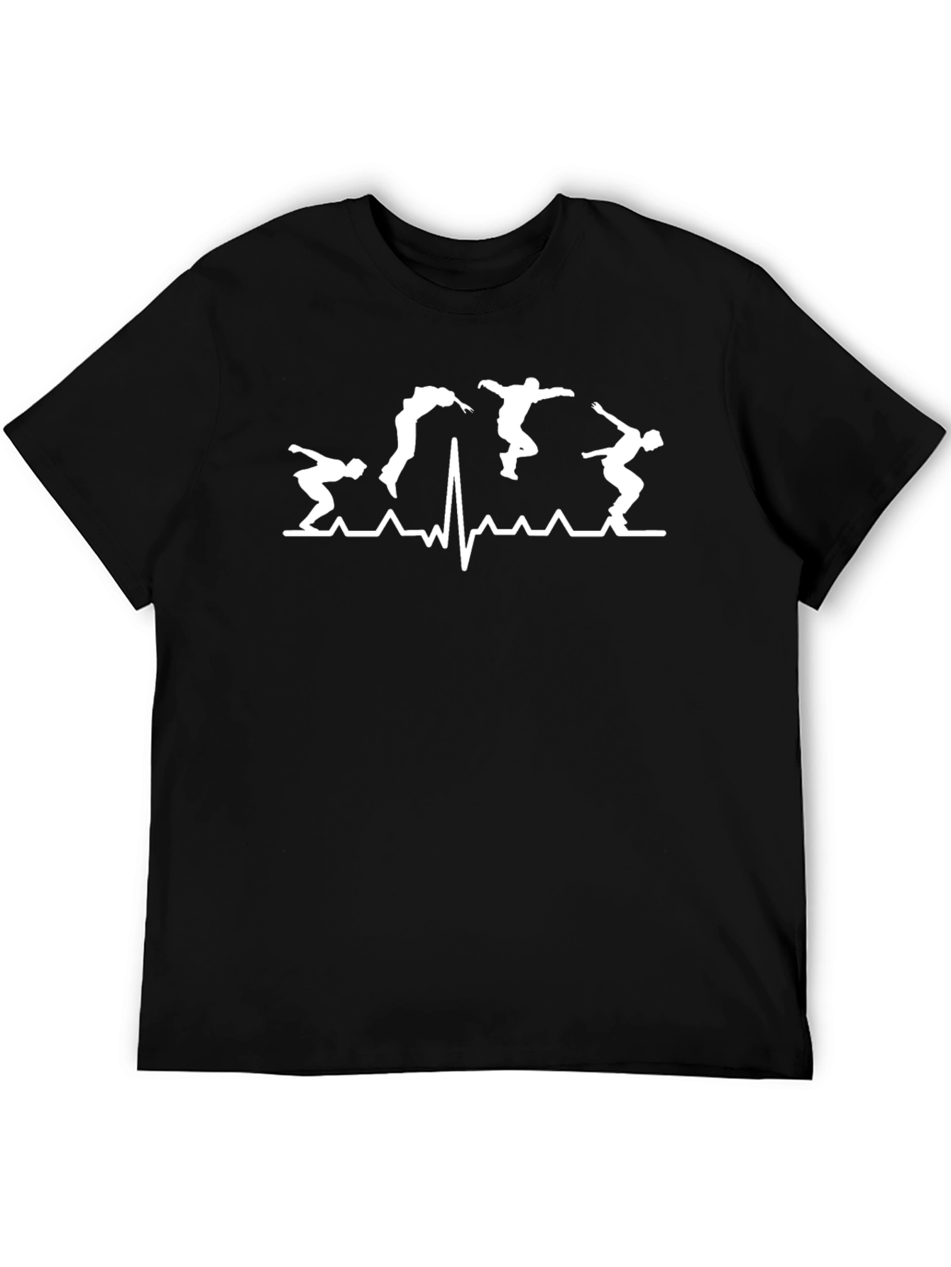 Parkour Heartbeat T-Shirt - Black