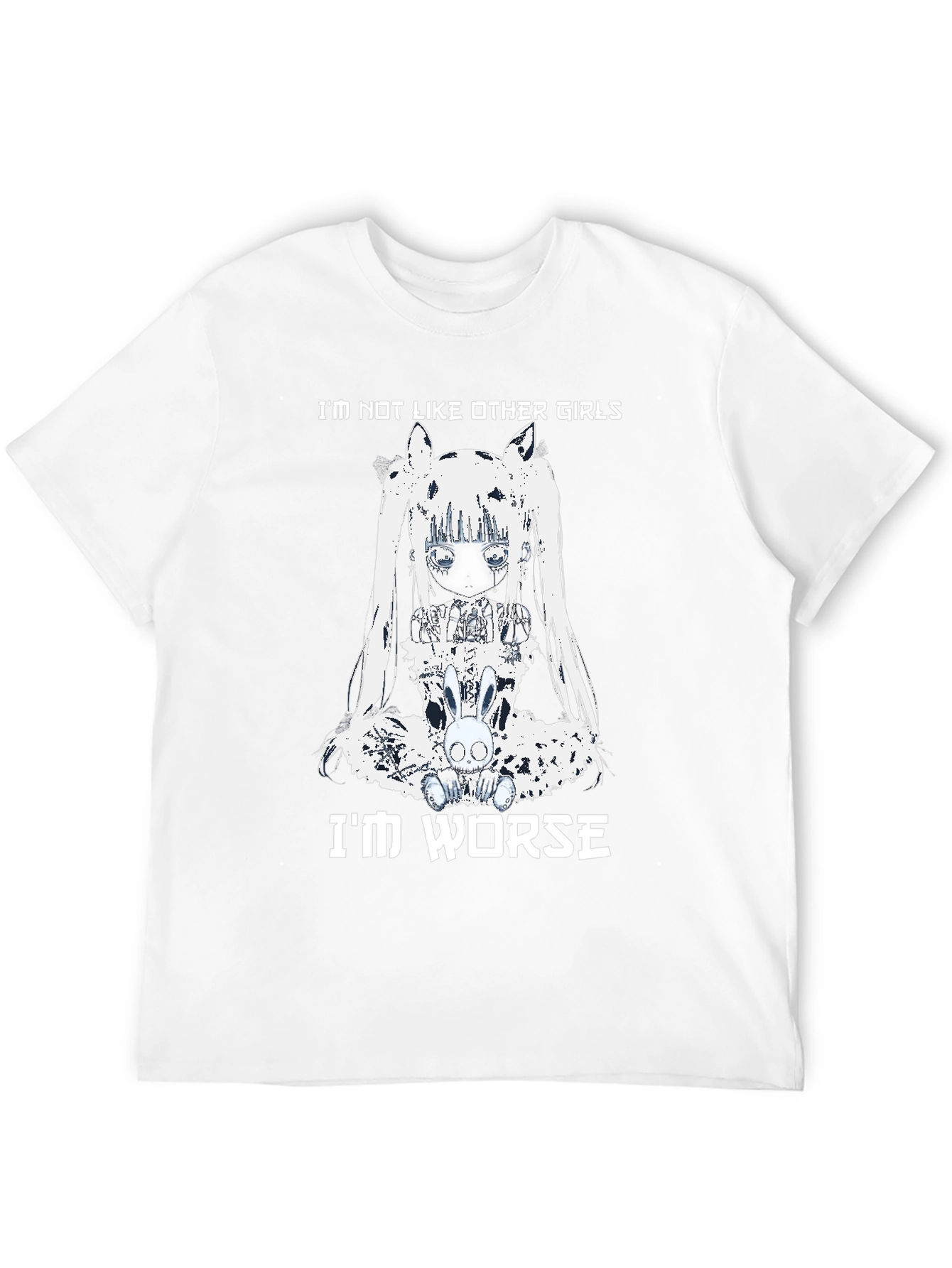 Edgy Im Worse Graphic T-Shirt