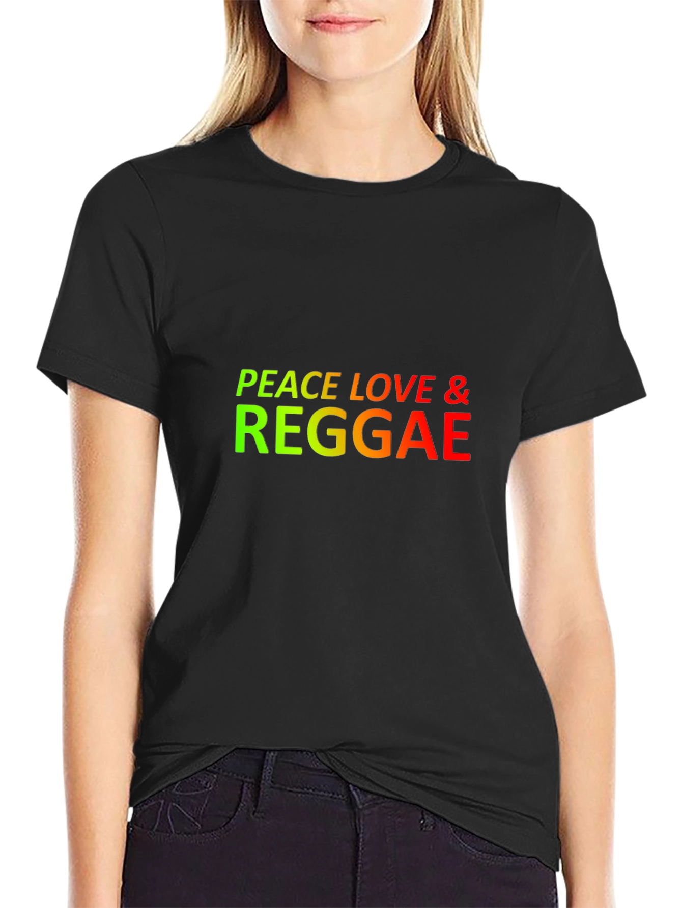 Peace Love & Reggae Graphic T-Shirt