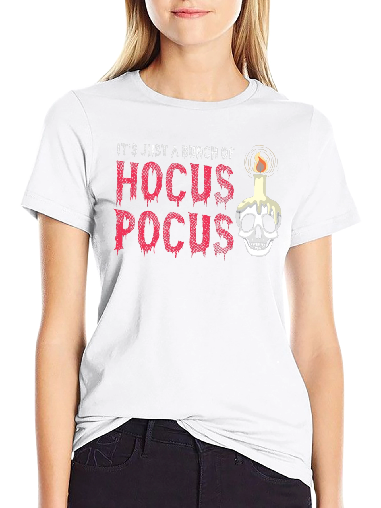 Hocus Pocus Skull Candle Graphic Tee