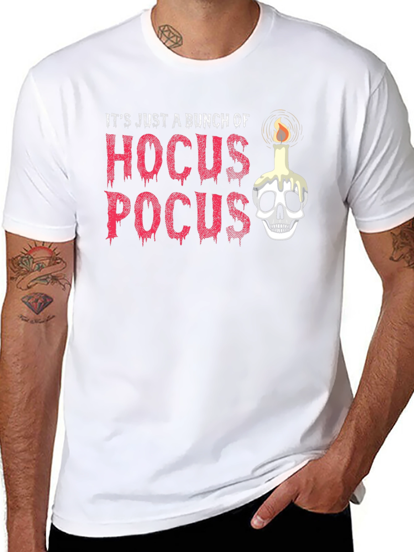 Hocus Pocus Skull Candle Graphic Tee