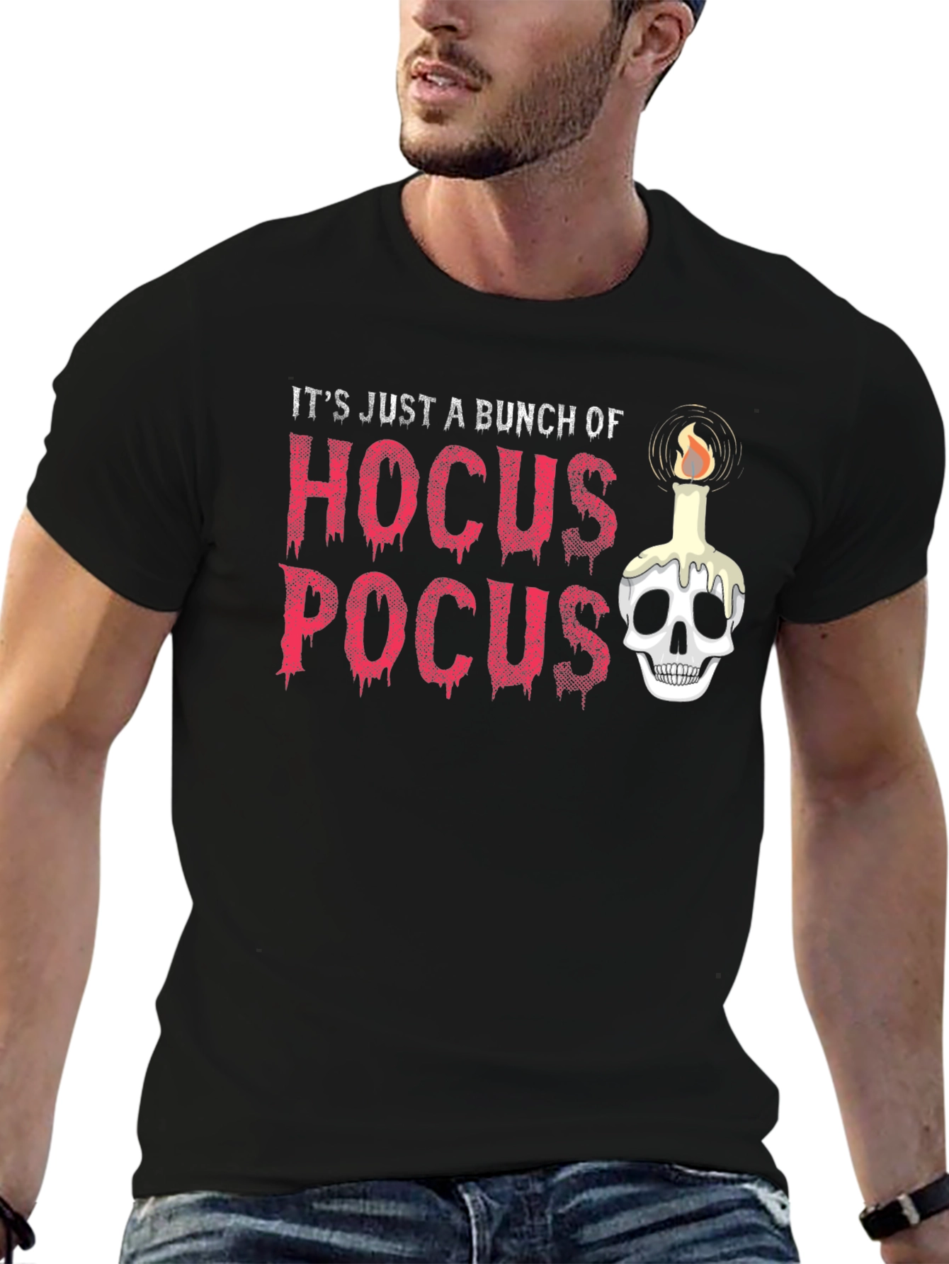 Hocus Pocus Skull Candle Graphic Tee