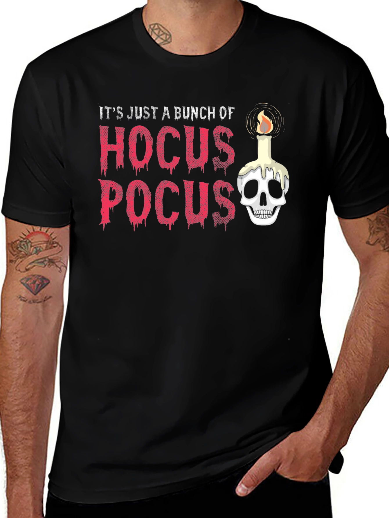 Hocus Pocus Skull Candle Graphic Tee