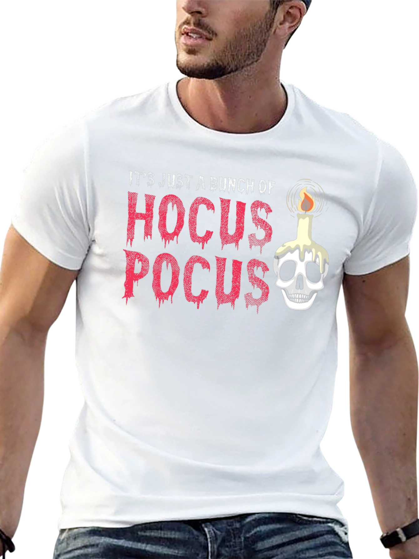 Hocus Pocus Skull Candle Graphic Tee