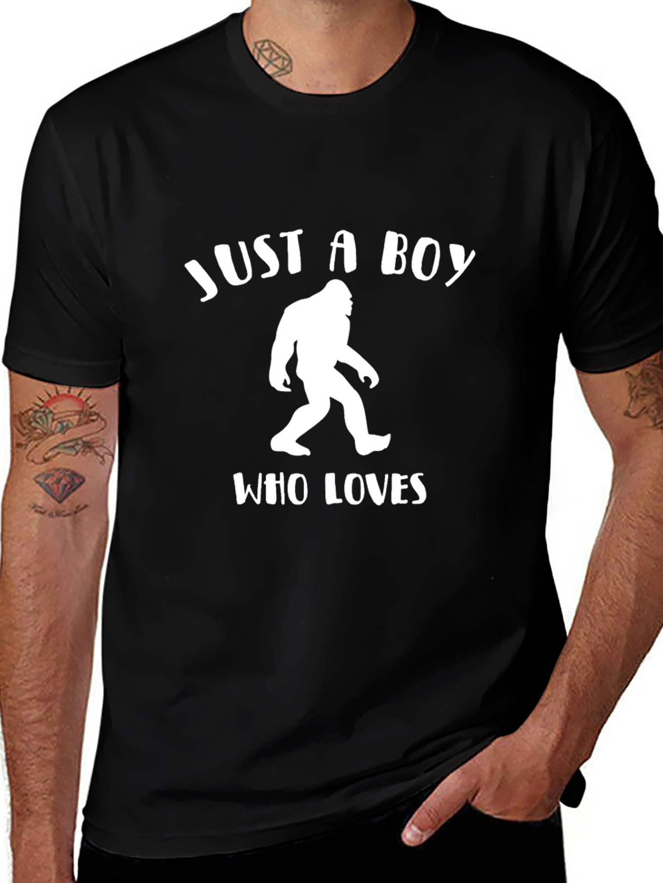 Just A Boy Who Loves Sasquatch T-Shirt