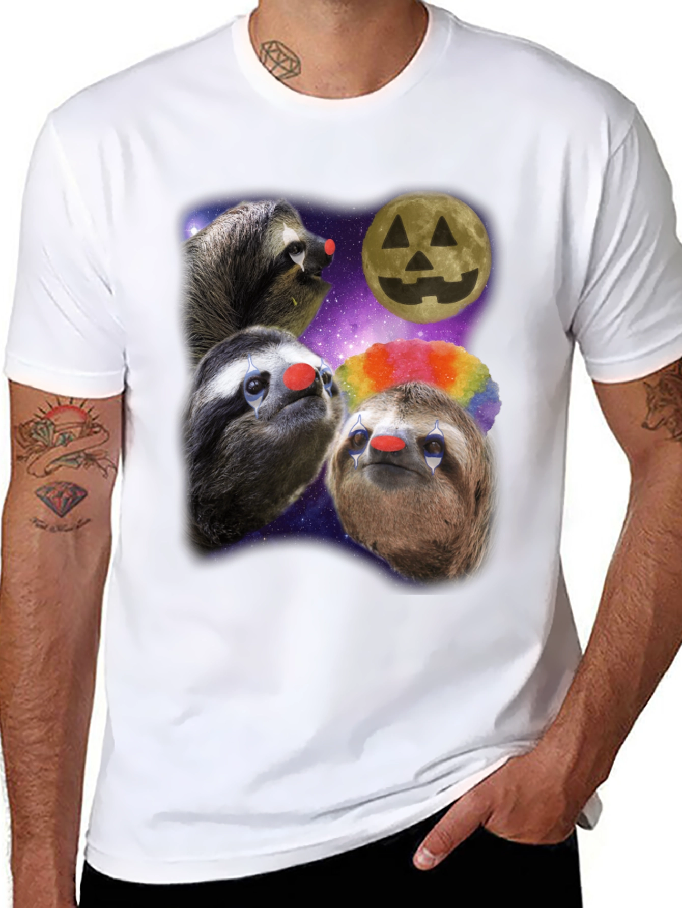 Sloth Clown Halloween T-Shirt