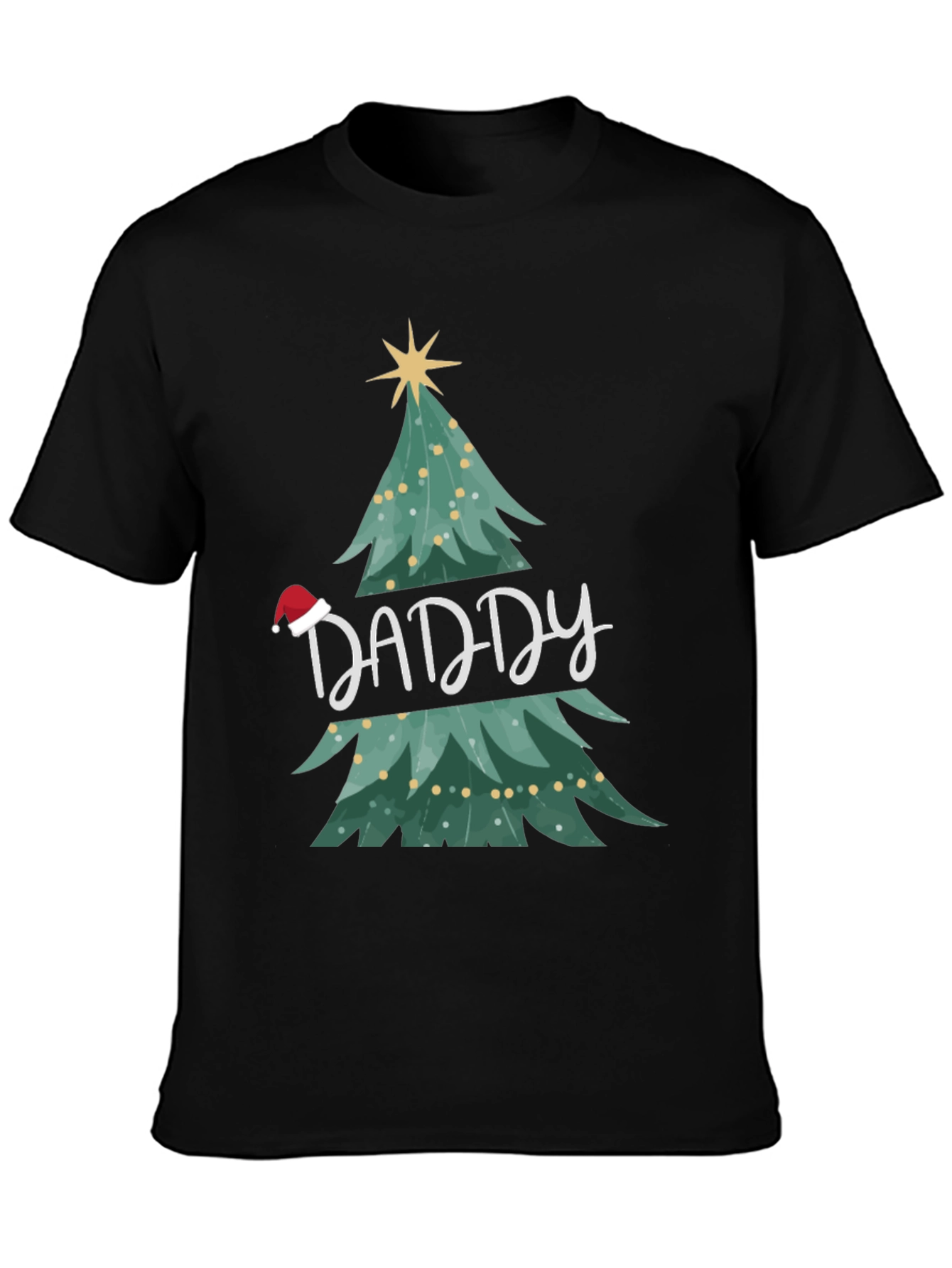 Daddy Christmas Tree Graphic T-Shirt