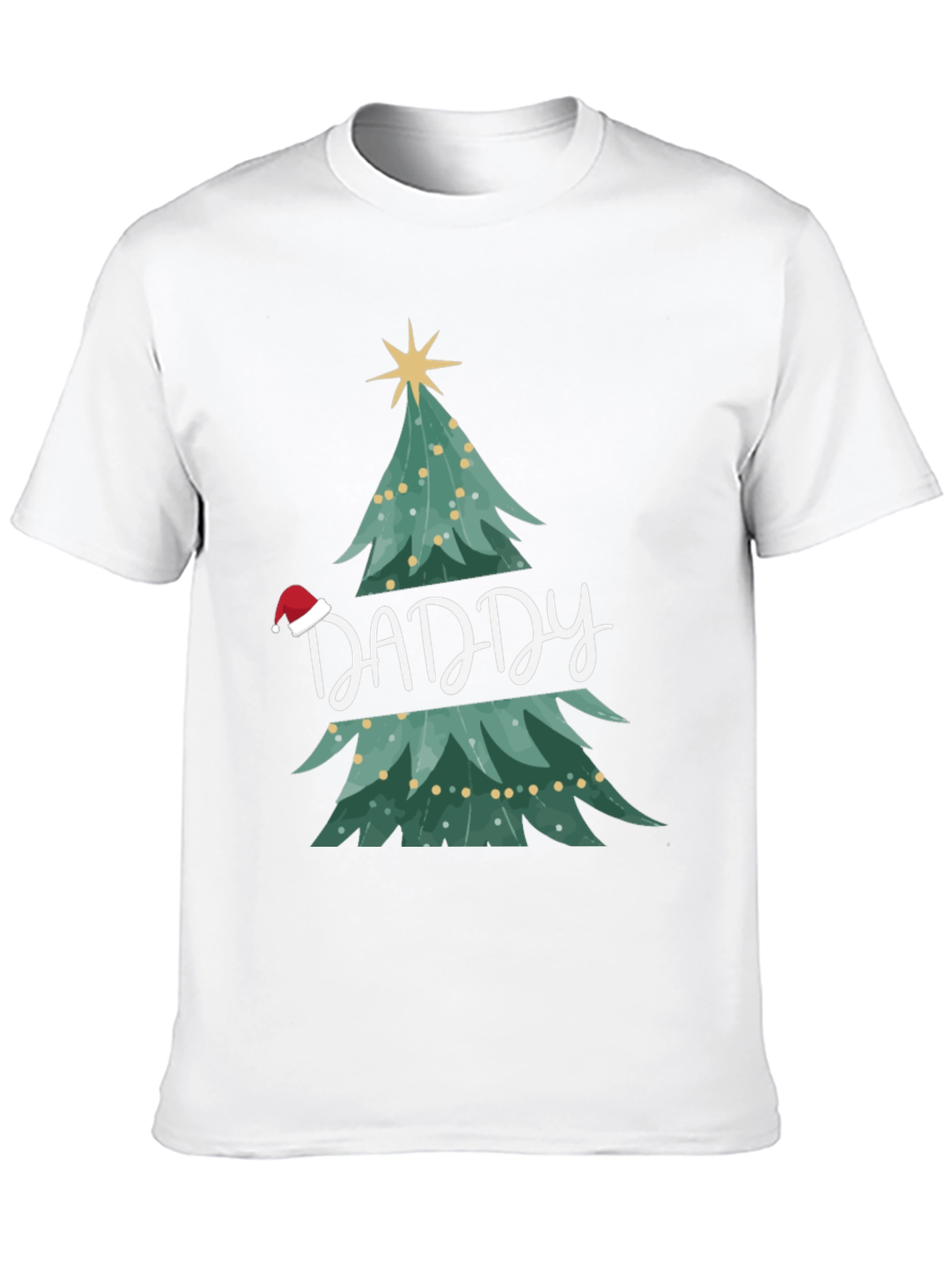 Daddy Christmas Tree Graphic T-Shirt