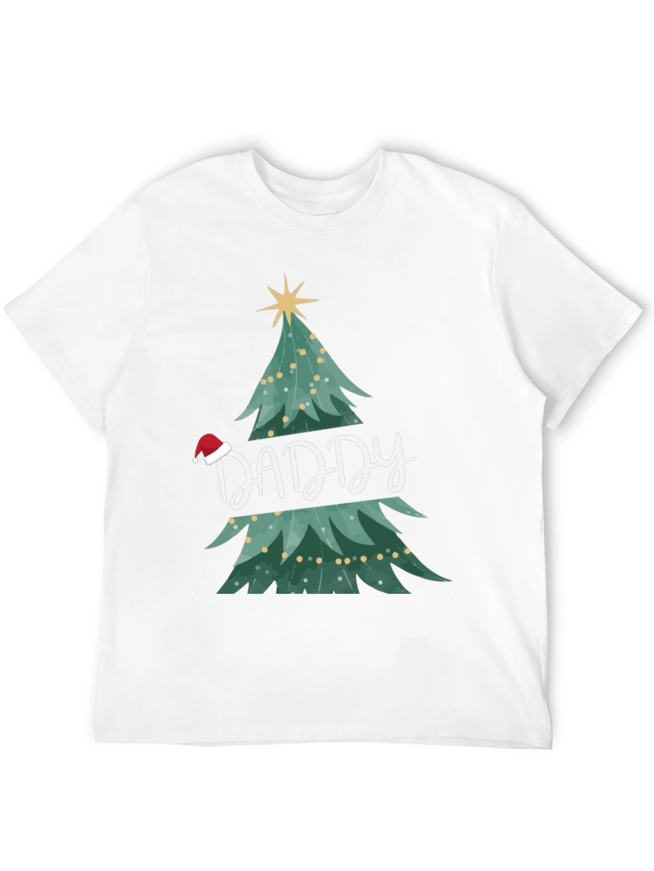 Daddy Christmas Tree Graphic T-Shirt